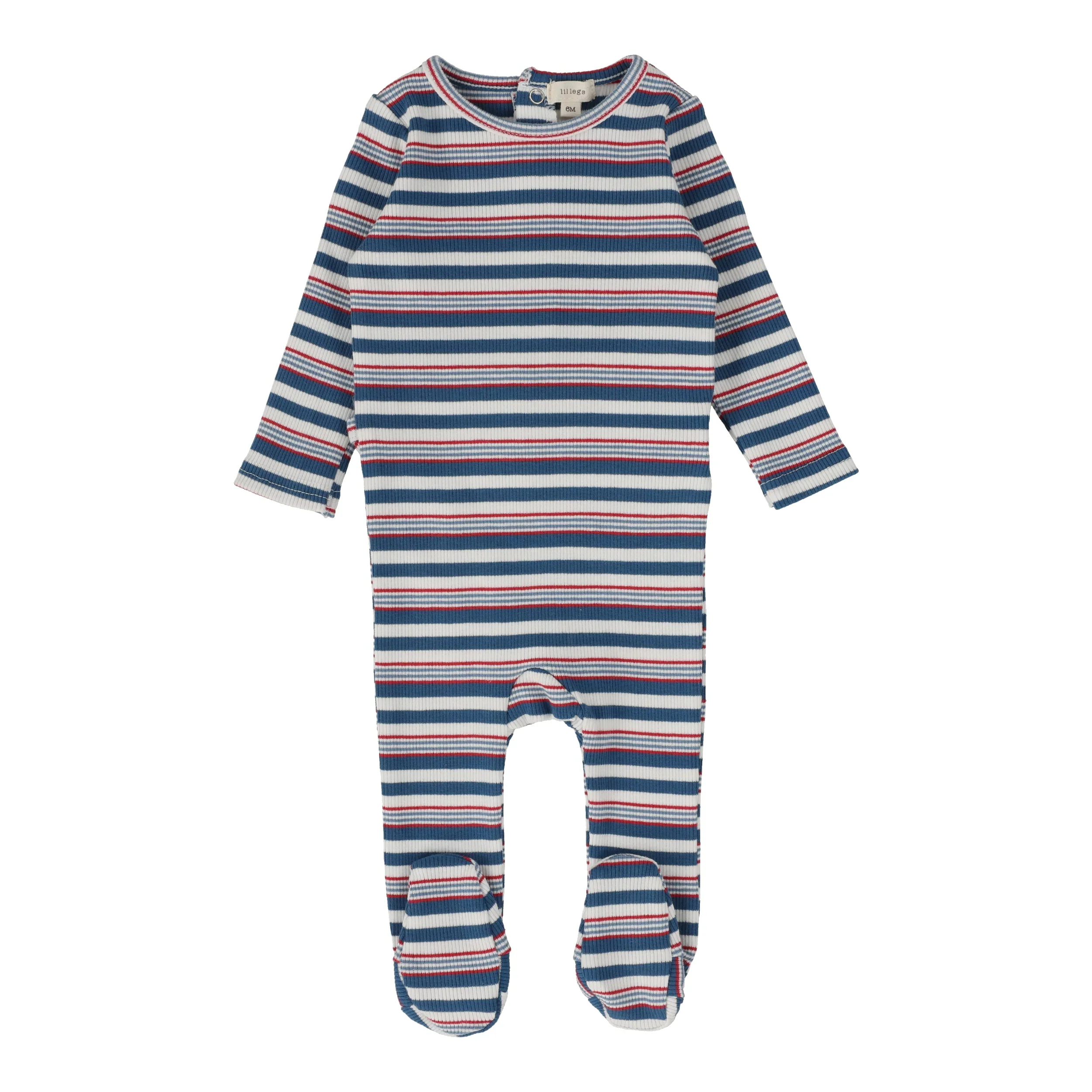 Lil Legs Rib Footie - Multistripe