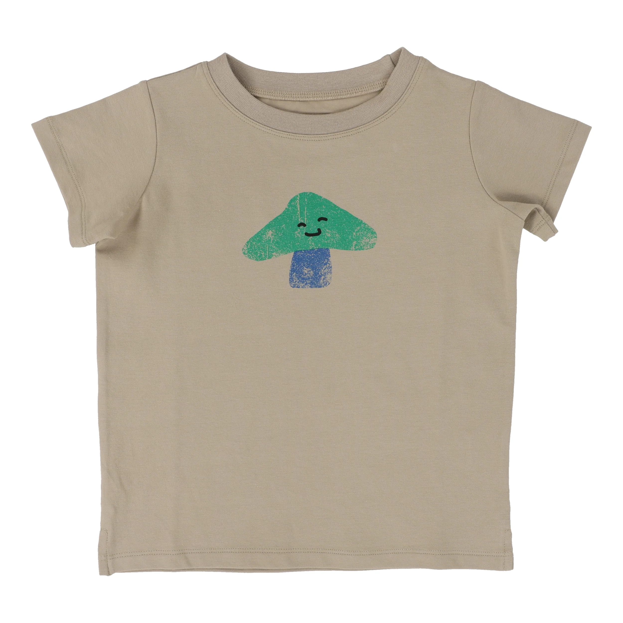 Lil Legs Mushroom Tee Short Sleeve - Taupe