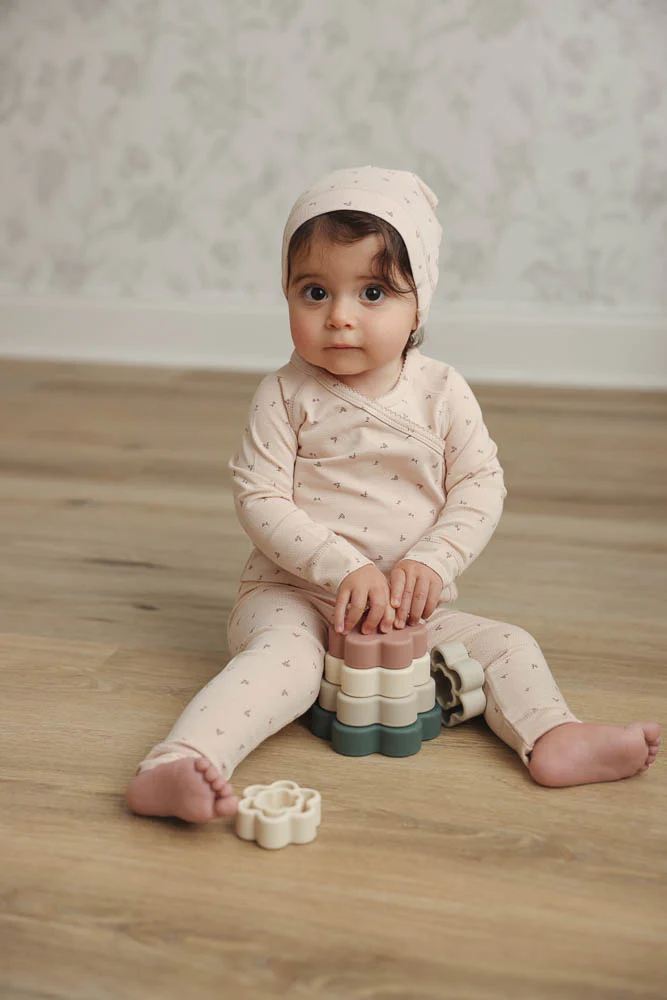 Lil Legs Printed Wrapover Footie Florette - Image 5