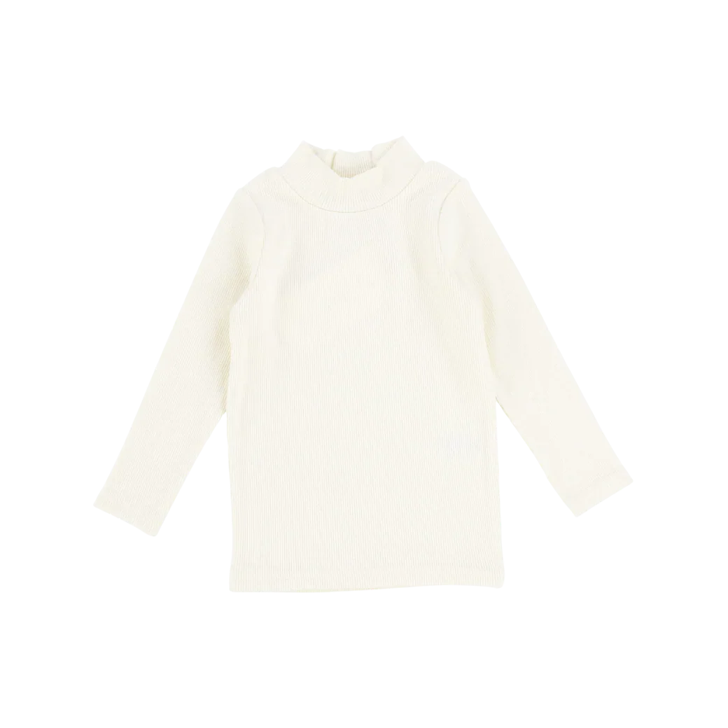 Lil legs Ribbed Mock Neck - Off White