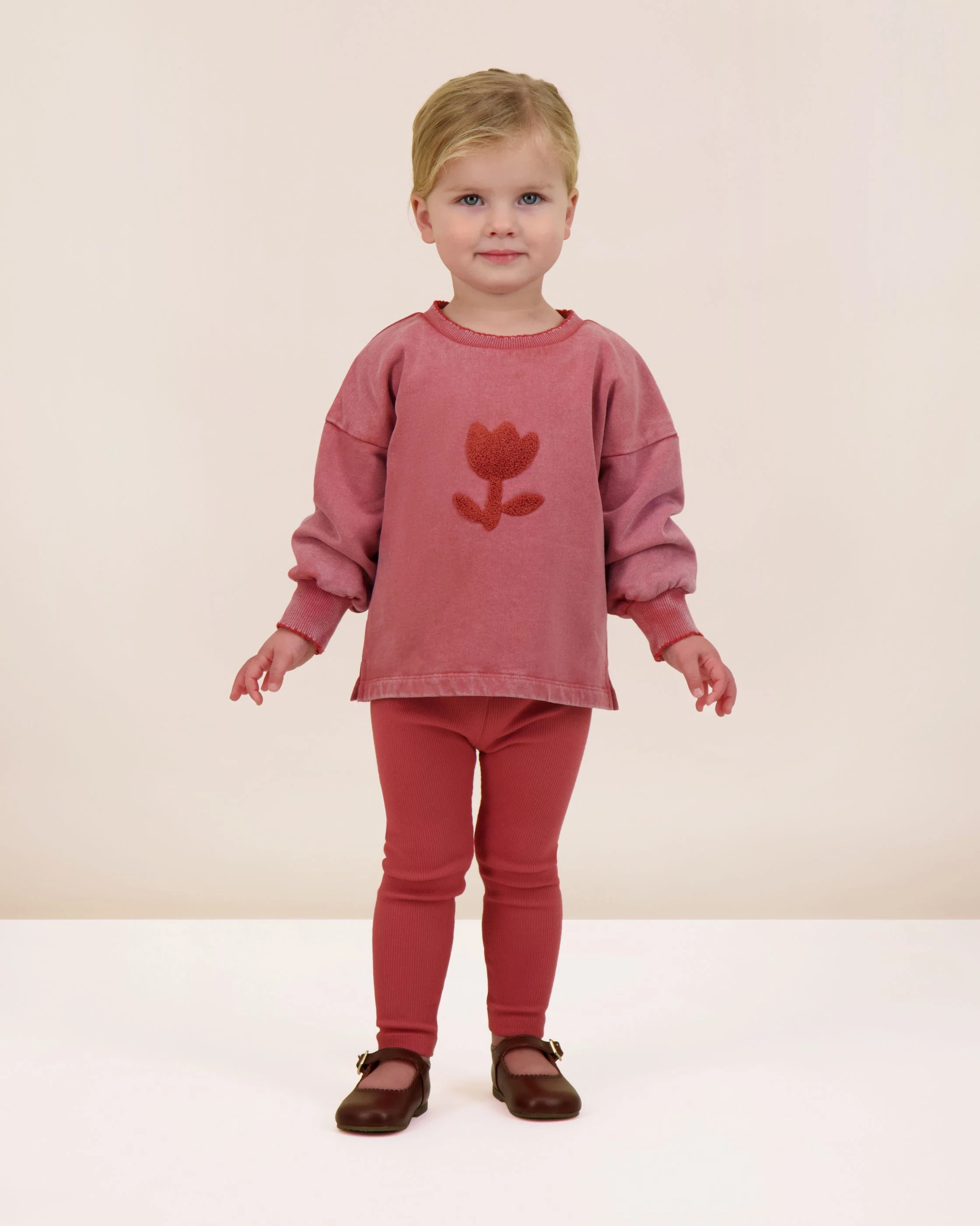 Lil Legs Sherpa Tulip Set - Mineral Red - Image 2
