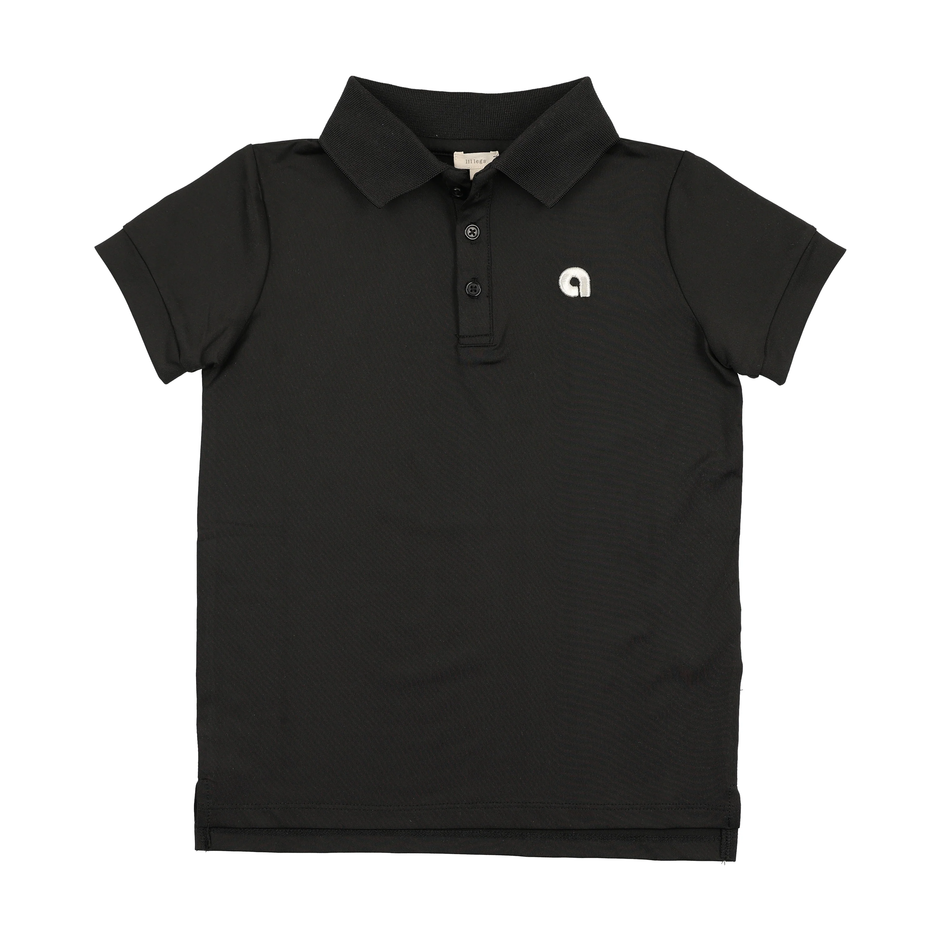 Lil Legs Sports Polo - Black (Short Sleeve)