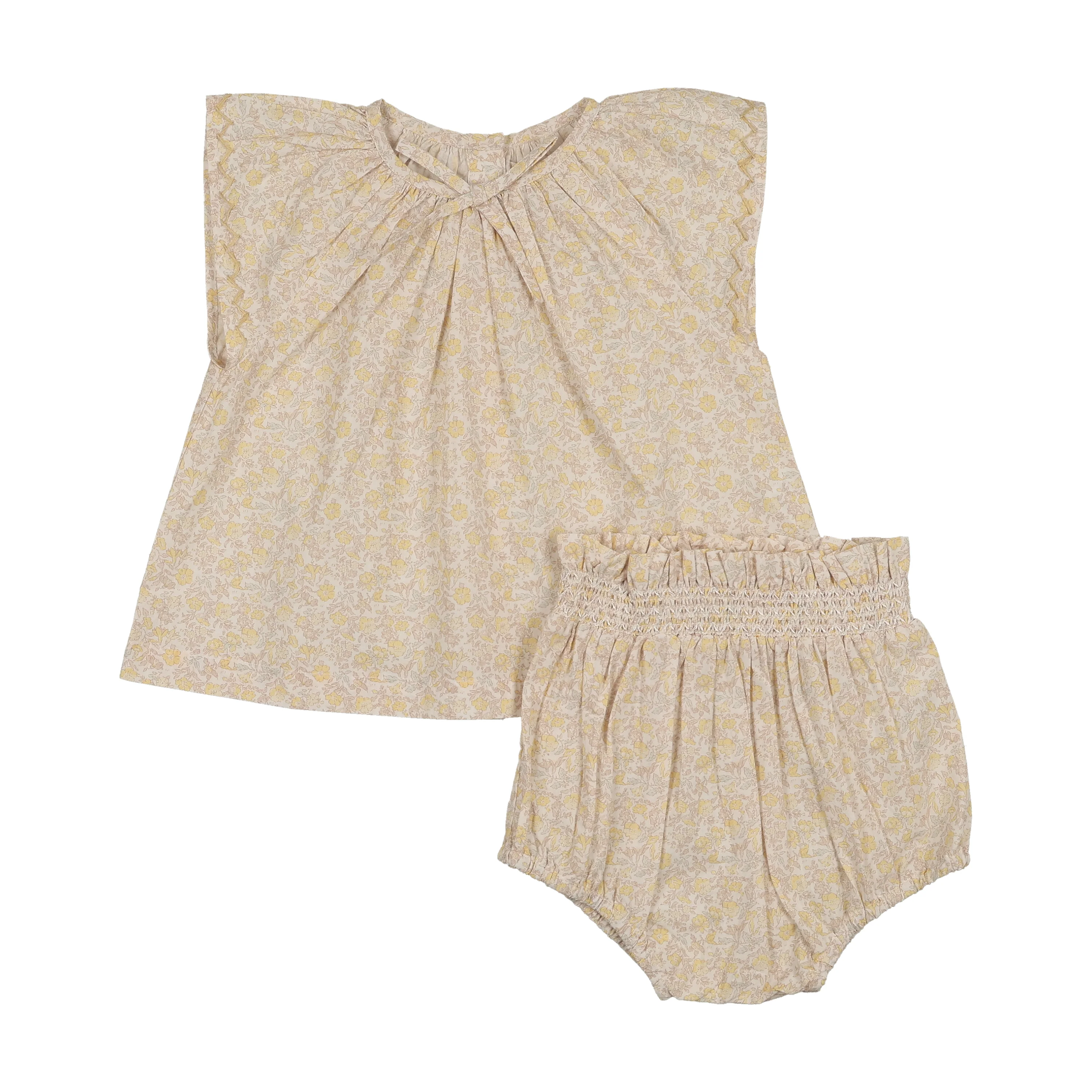 Lil Legs Sunny Blossoms Set - Yellow