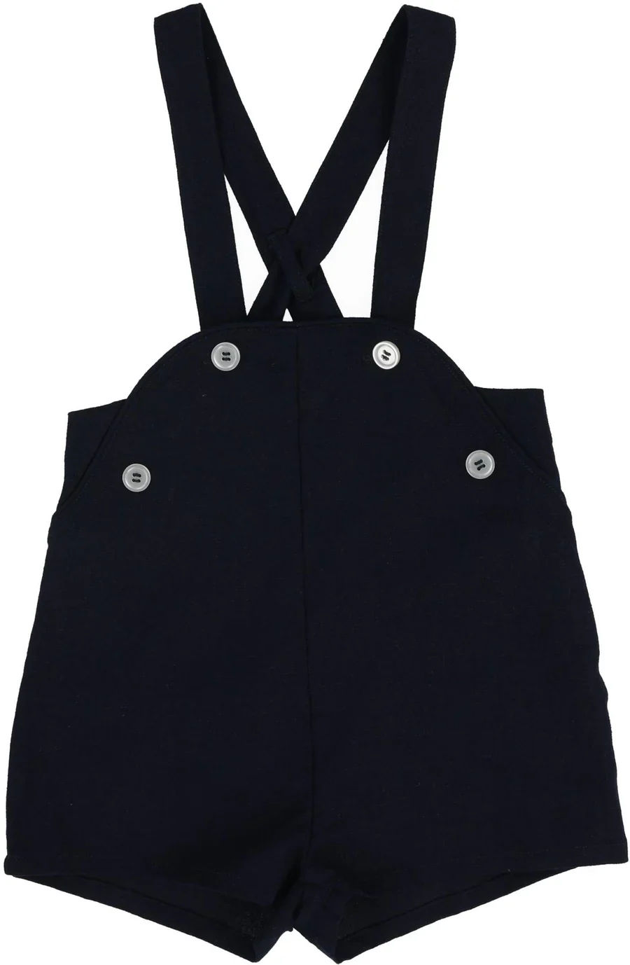 Lil Legs Suspender Shorts - Navy