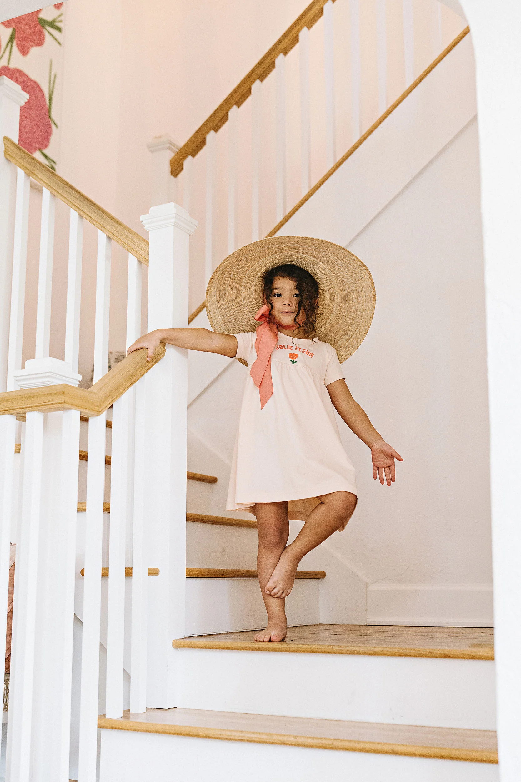 Lil Legs Tulip Dress - Cloud Pink - Image 2
