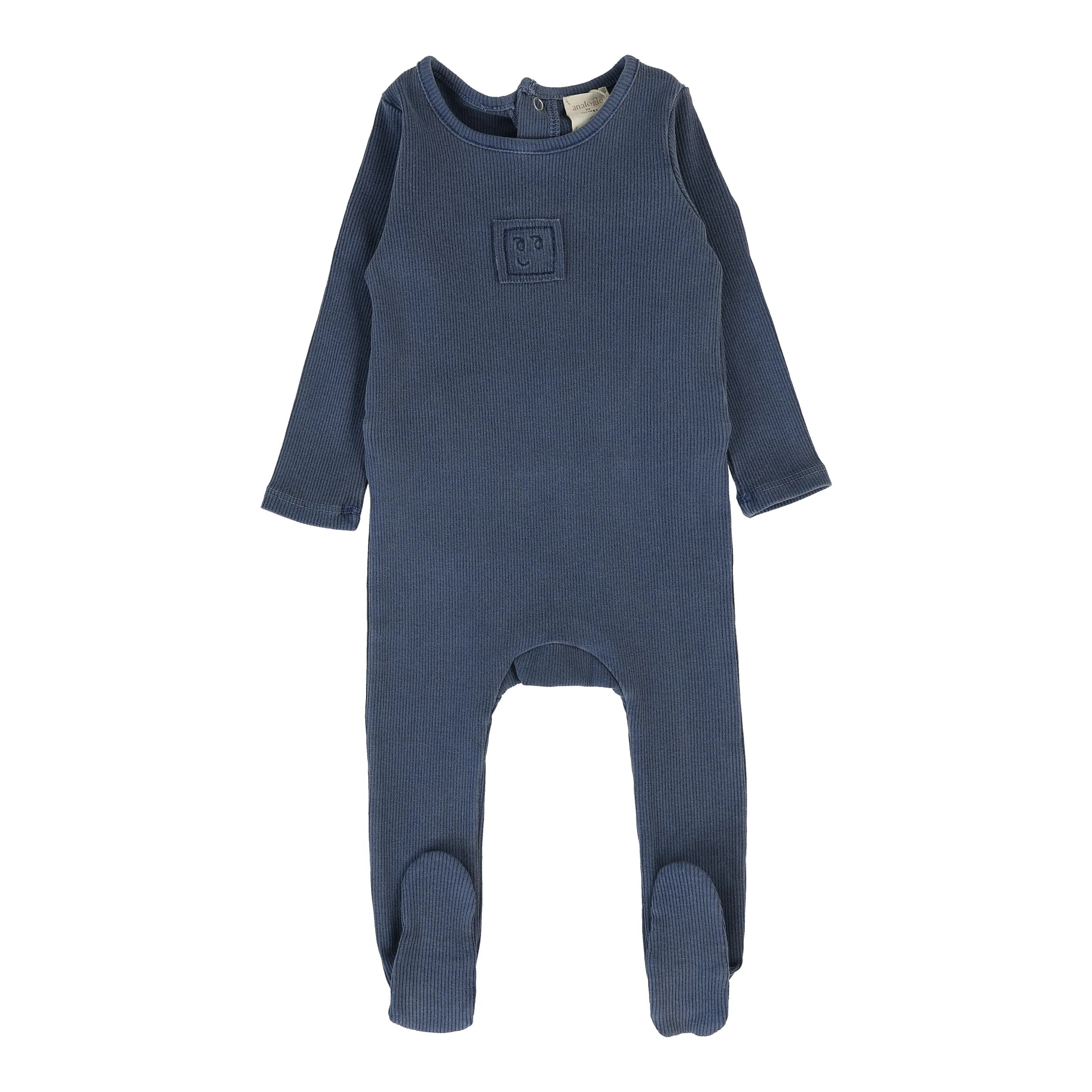 Lil Legs Wash Footie - Blue Wash