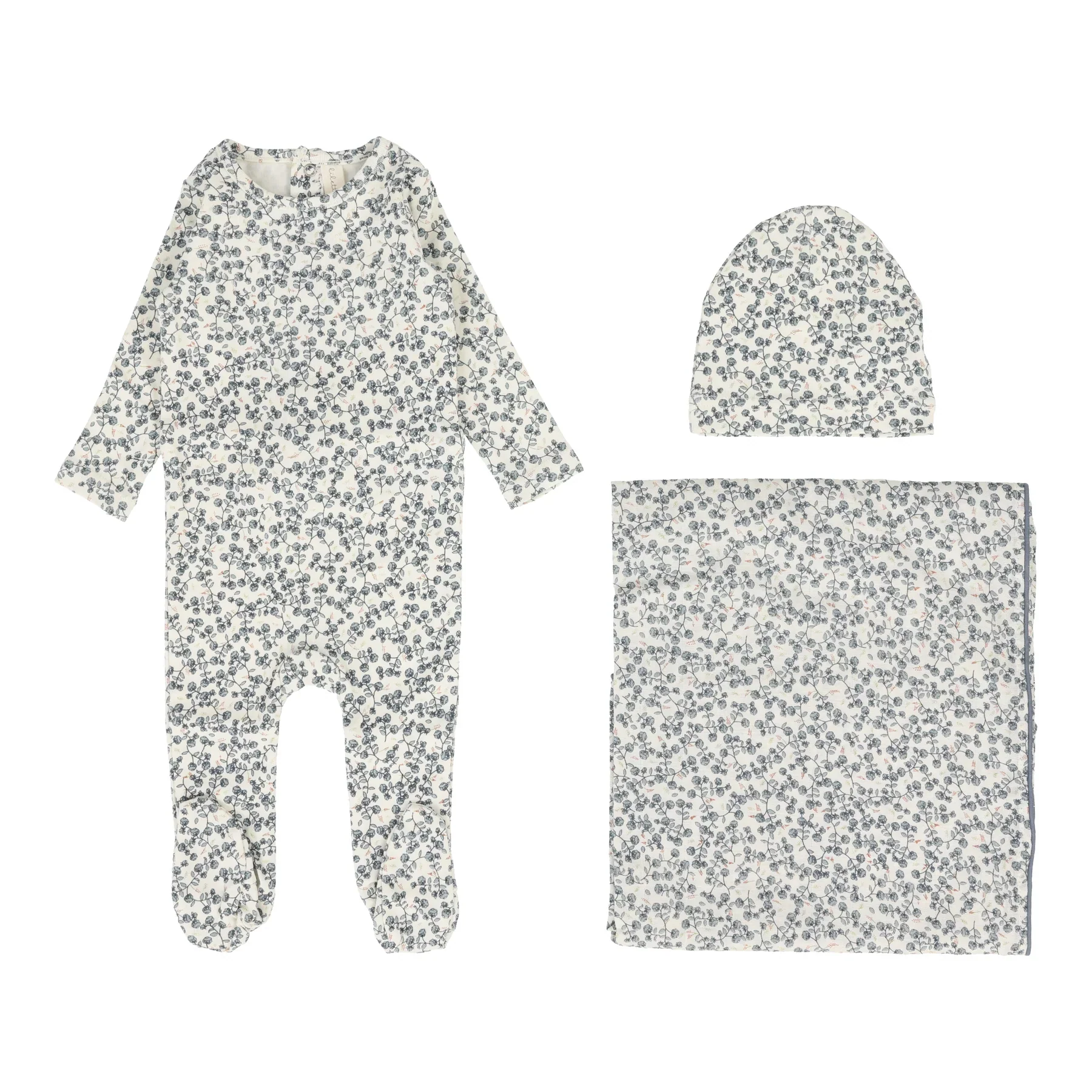 Lilette All Over Floral 3PC Set - Slate