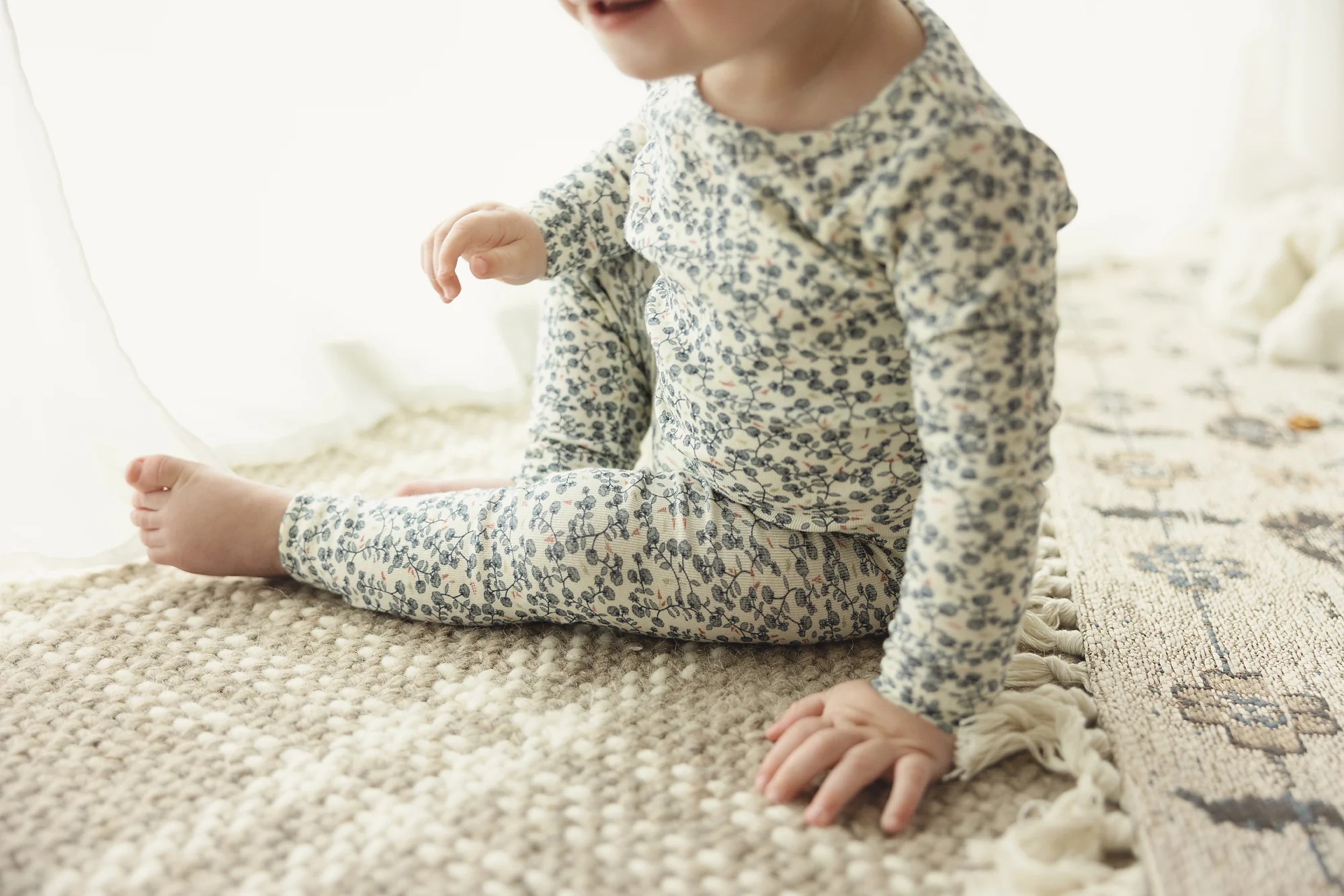 Lilette All Over Floral Long Sleeve Set - Slate - Image 2
