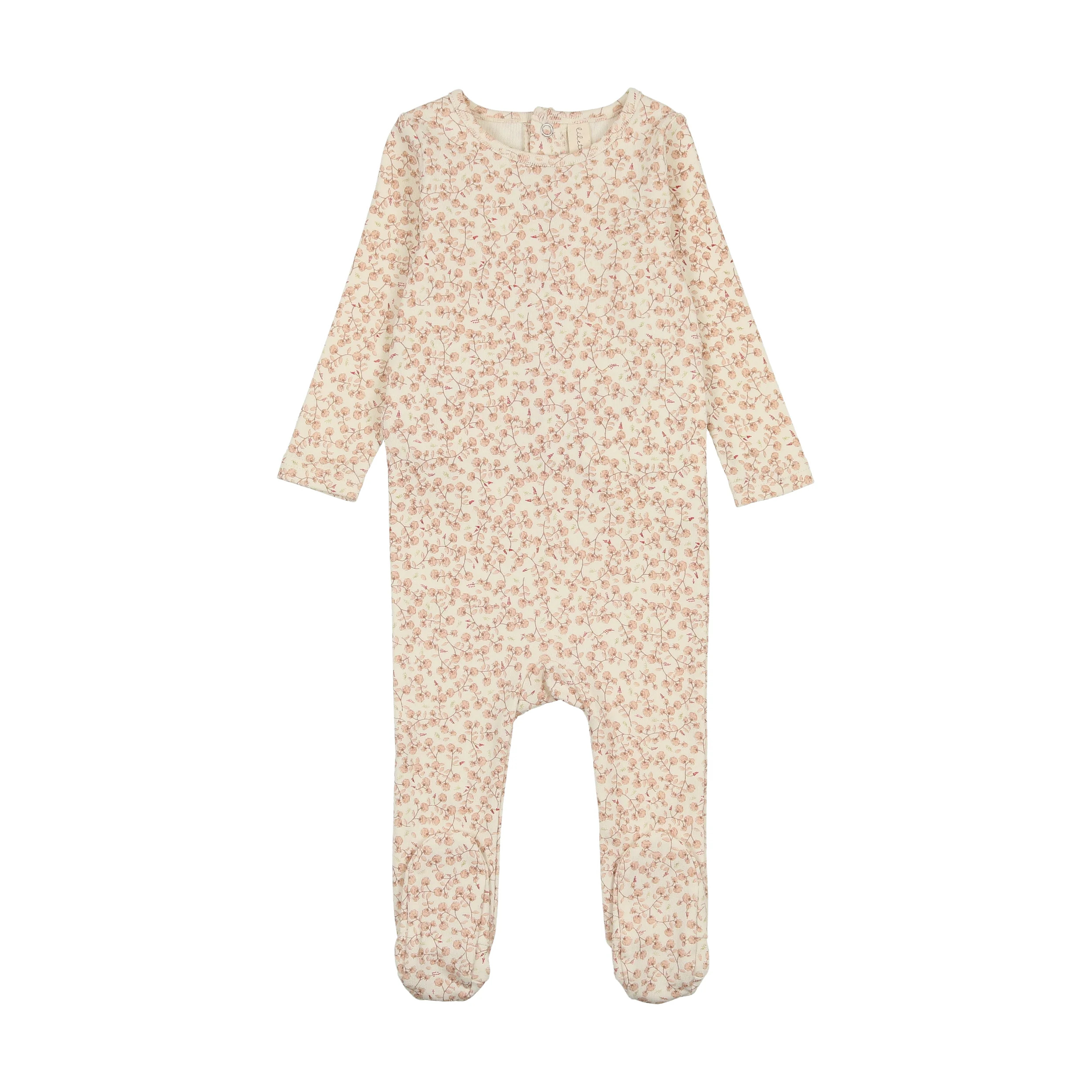 Lilette All Over Floral Footie - Mauve