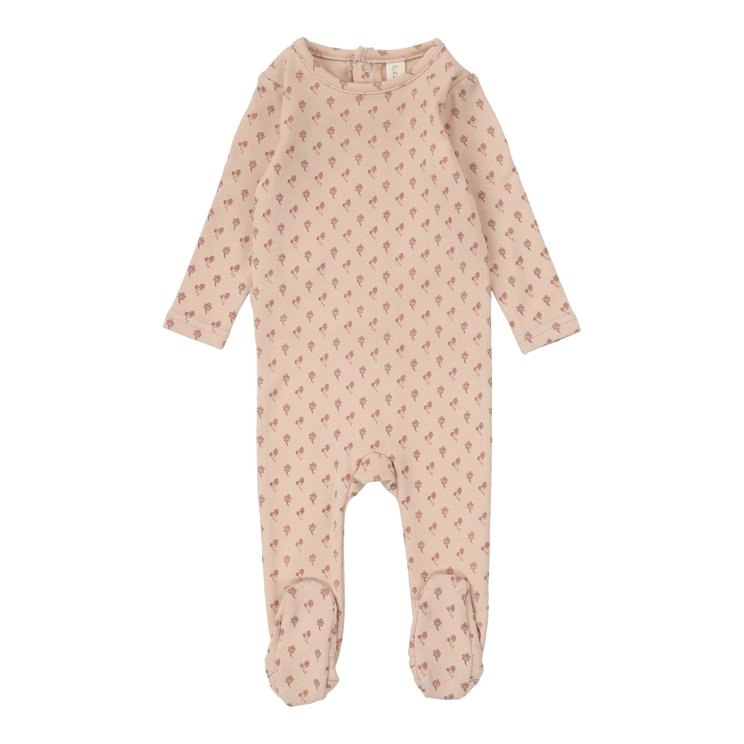 Lilette Ballard Print Footie - Dusty Pink
