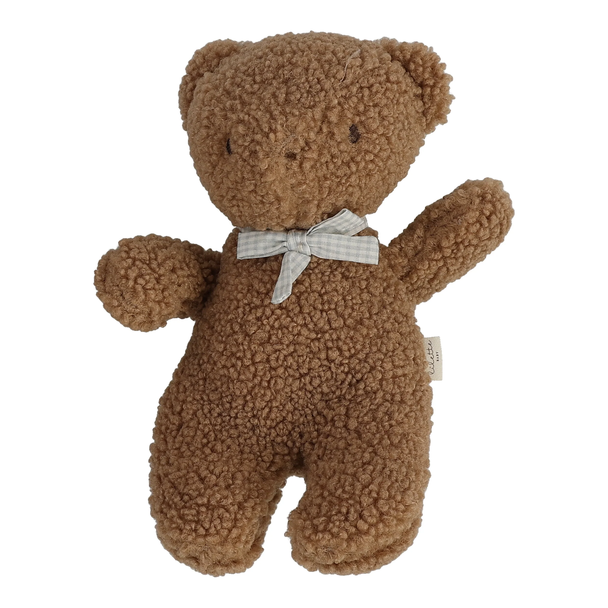 Lilette Bear With Bow - Brown/Pale Blue