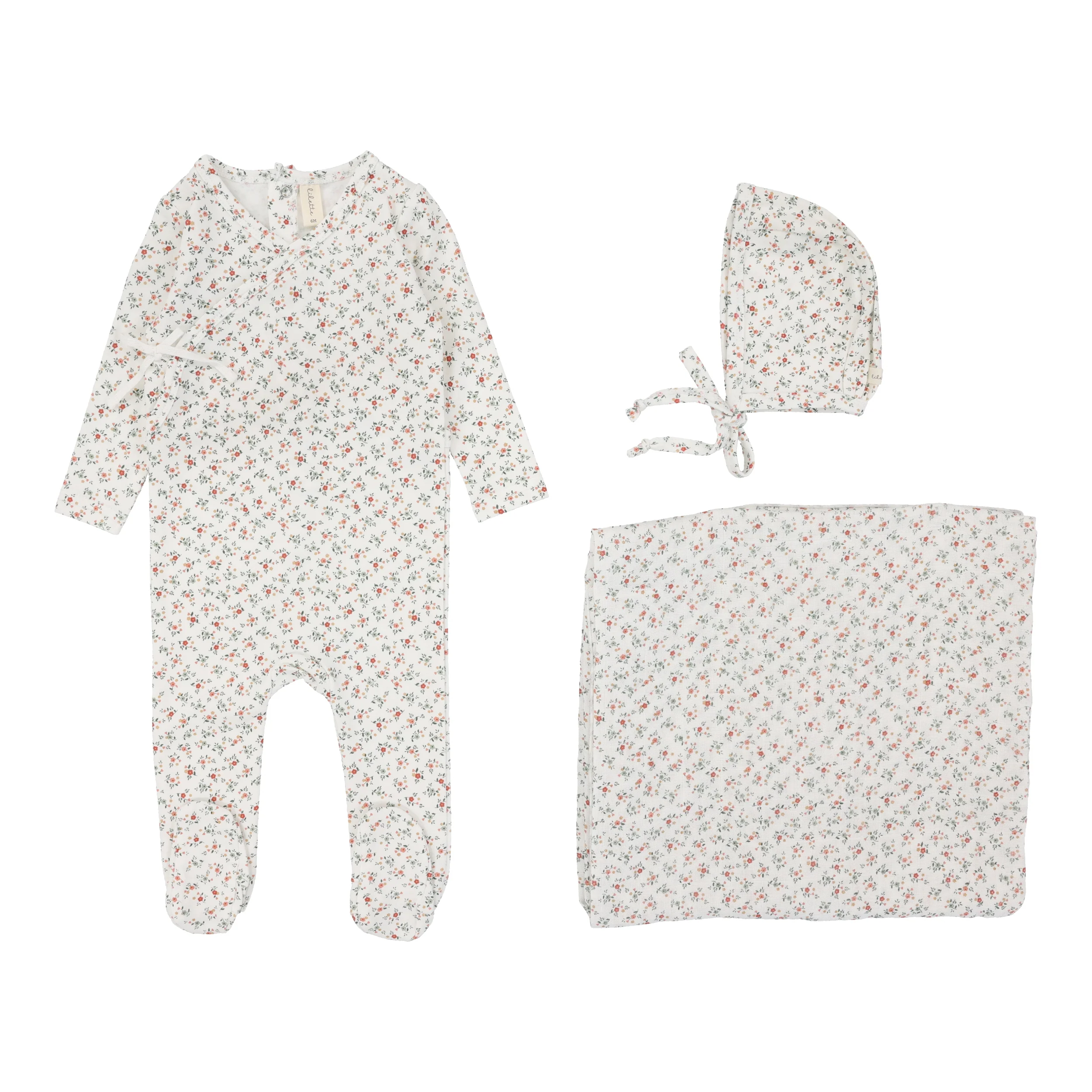 Lilette Bouquet Floral 3PC Set - Winter White/Floral
