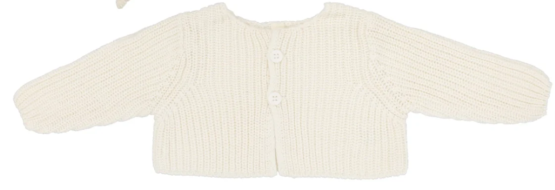 Lilette Chunky Knit Shrug - Classic - Cream