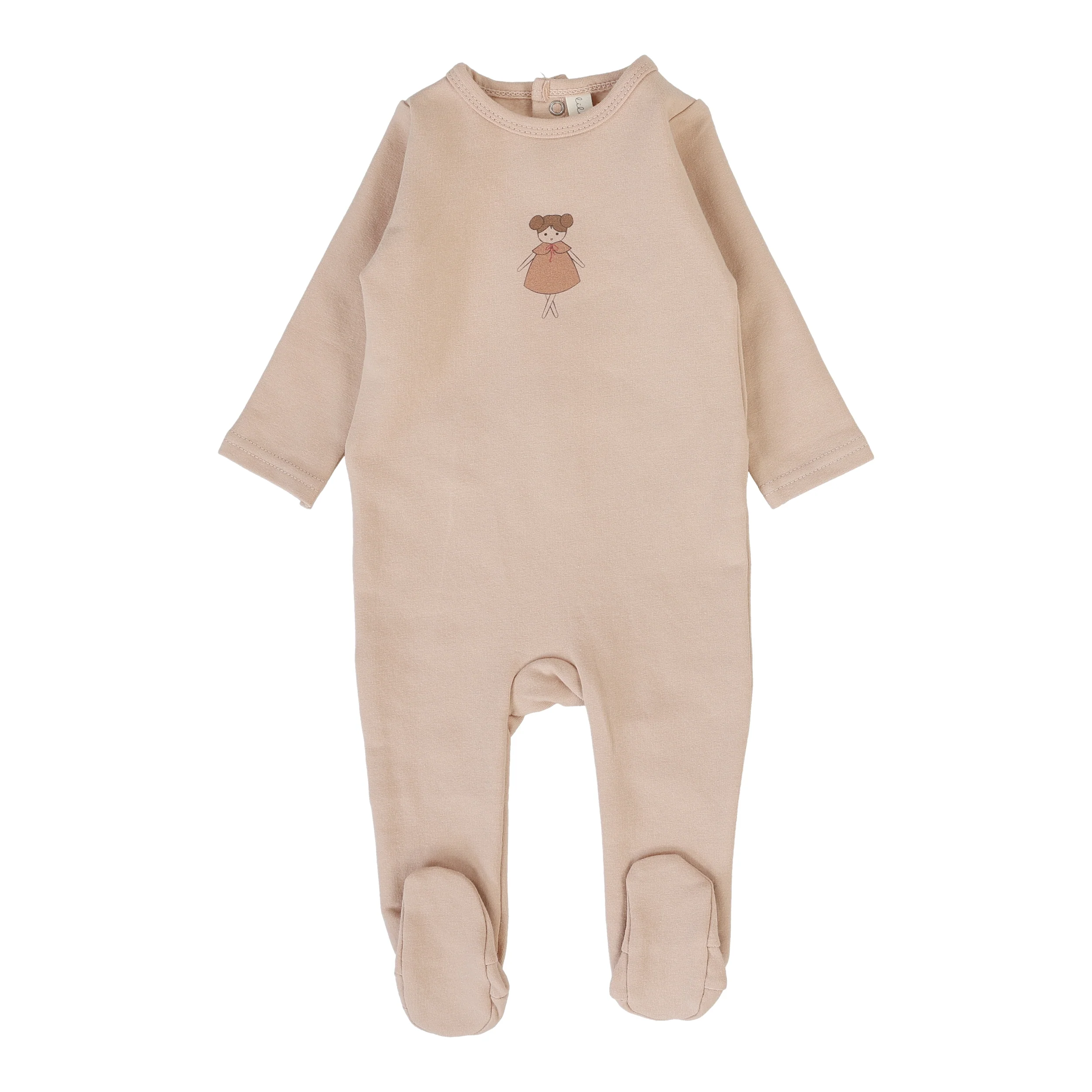 Lilette Graphic Footie - Dusty Pink