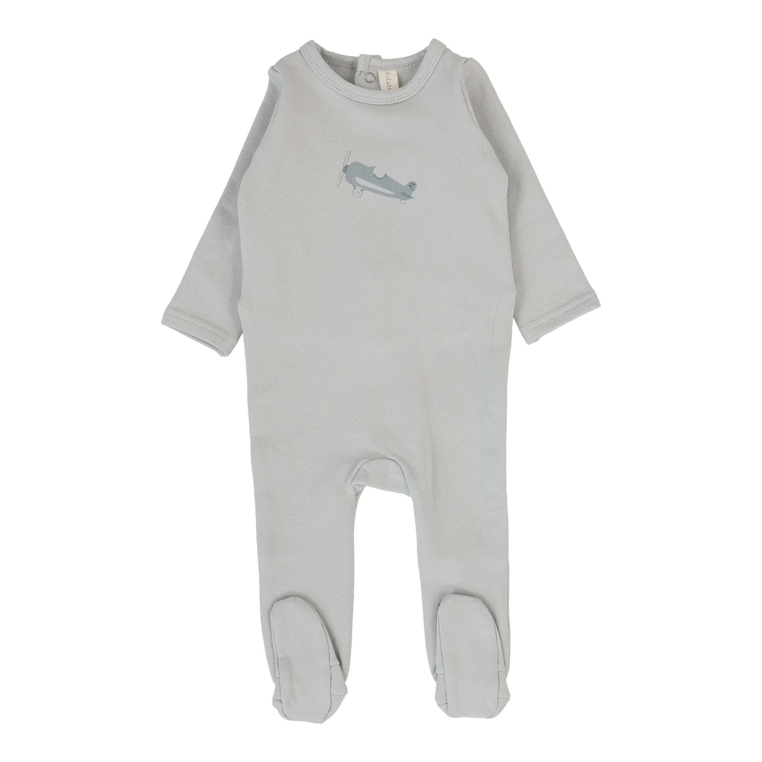 Lilette Graphic Footie - Pale Blue