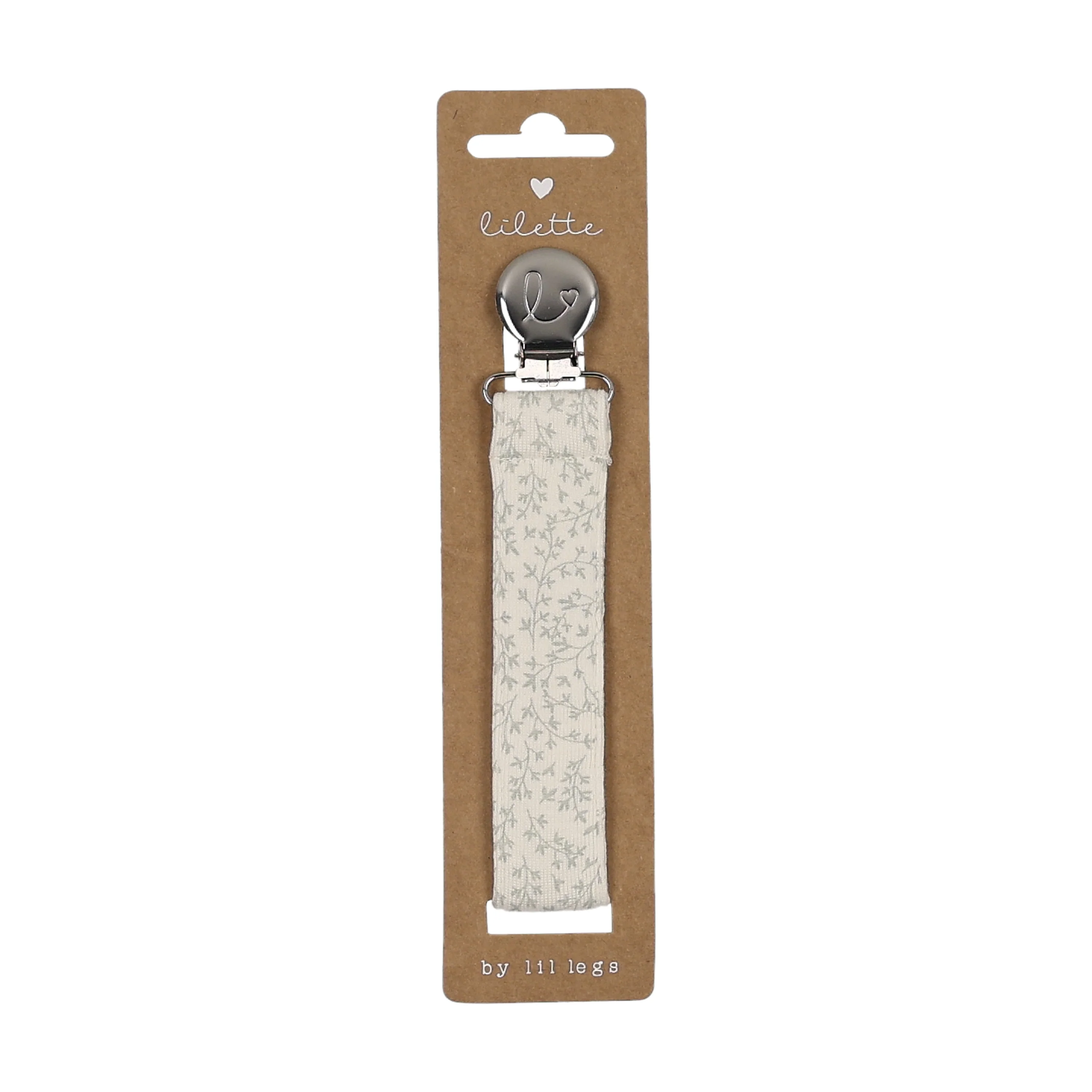 Lilette Pacifier Clips - Leaf Trail Blue - Image 2
