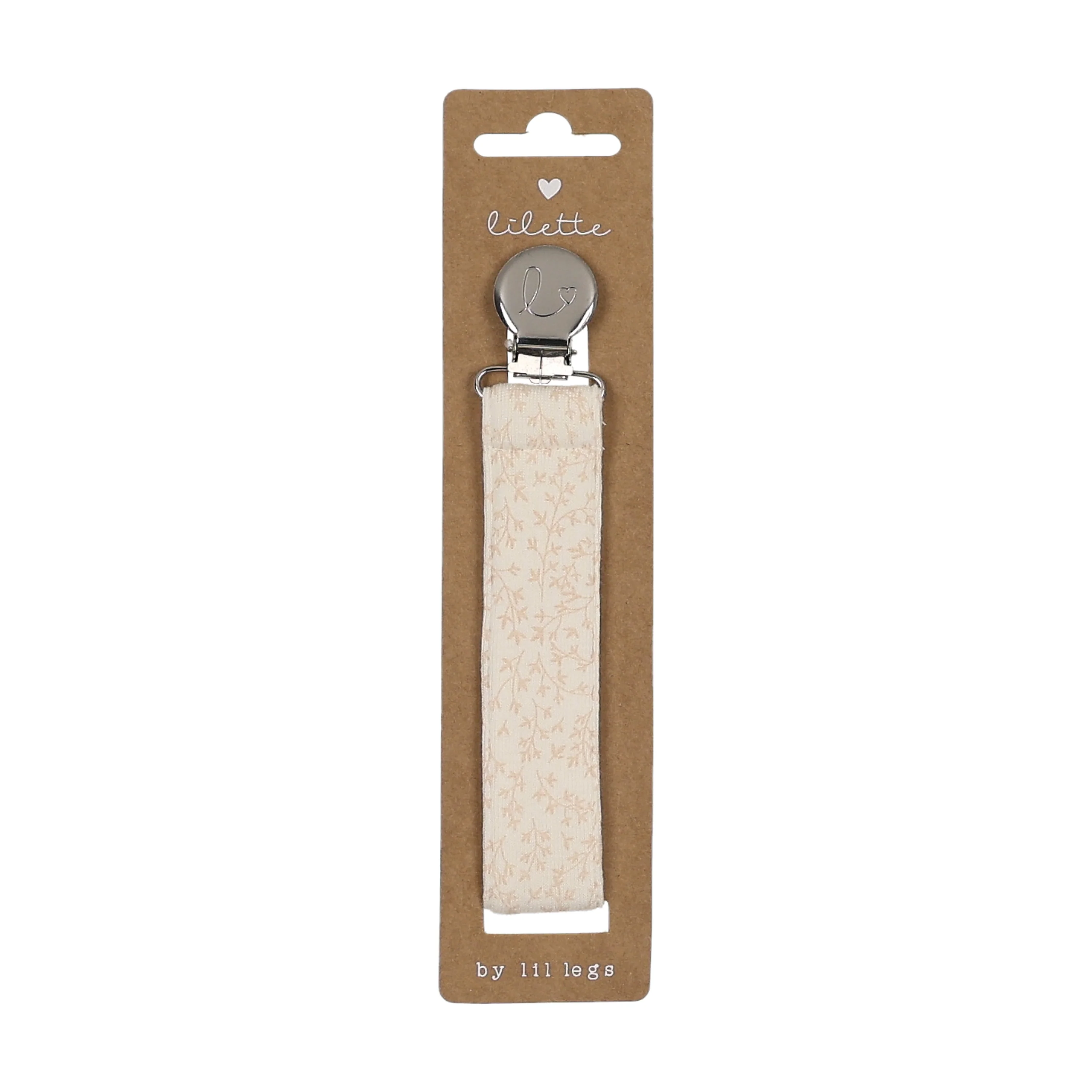Lilette Pacifier Clips - Leaf Trail Pink - Image 2