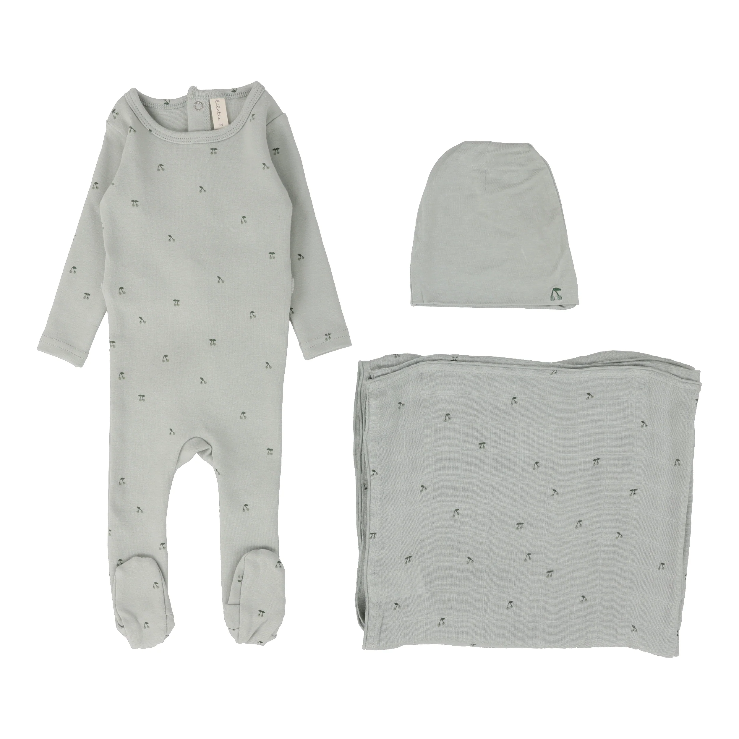 Lilette Scattered Cherry 3PC Set - Mint Base