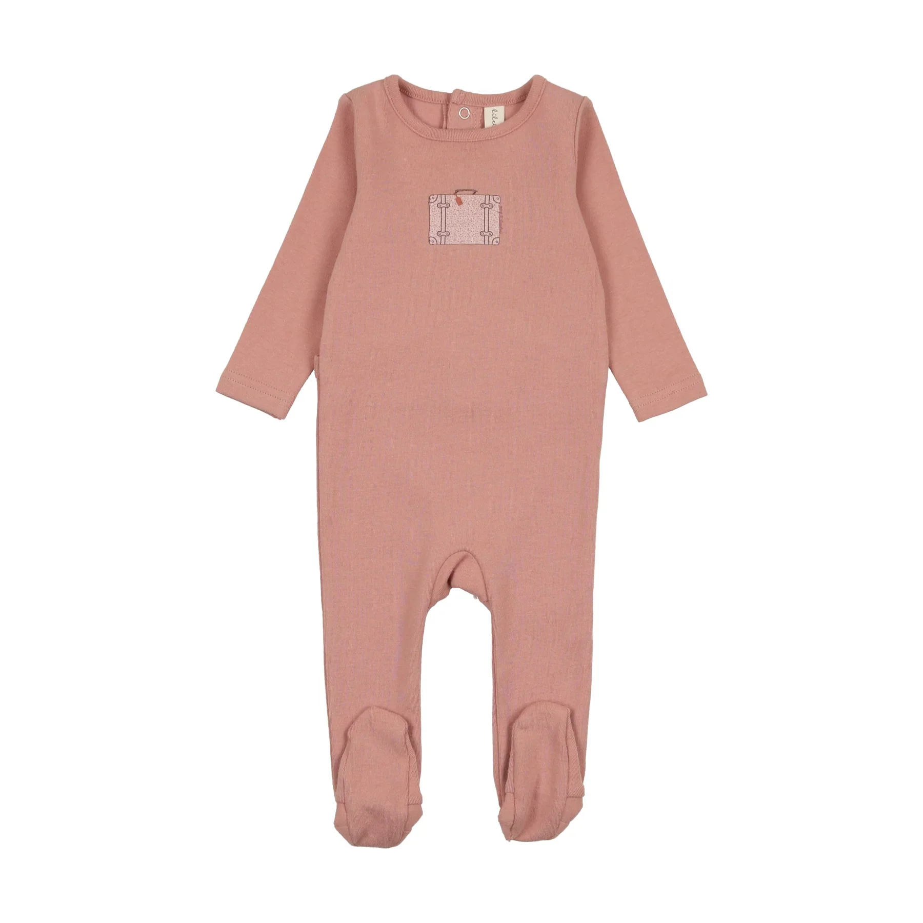 Lilette Suitcase Footie - Berry
