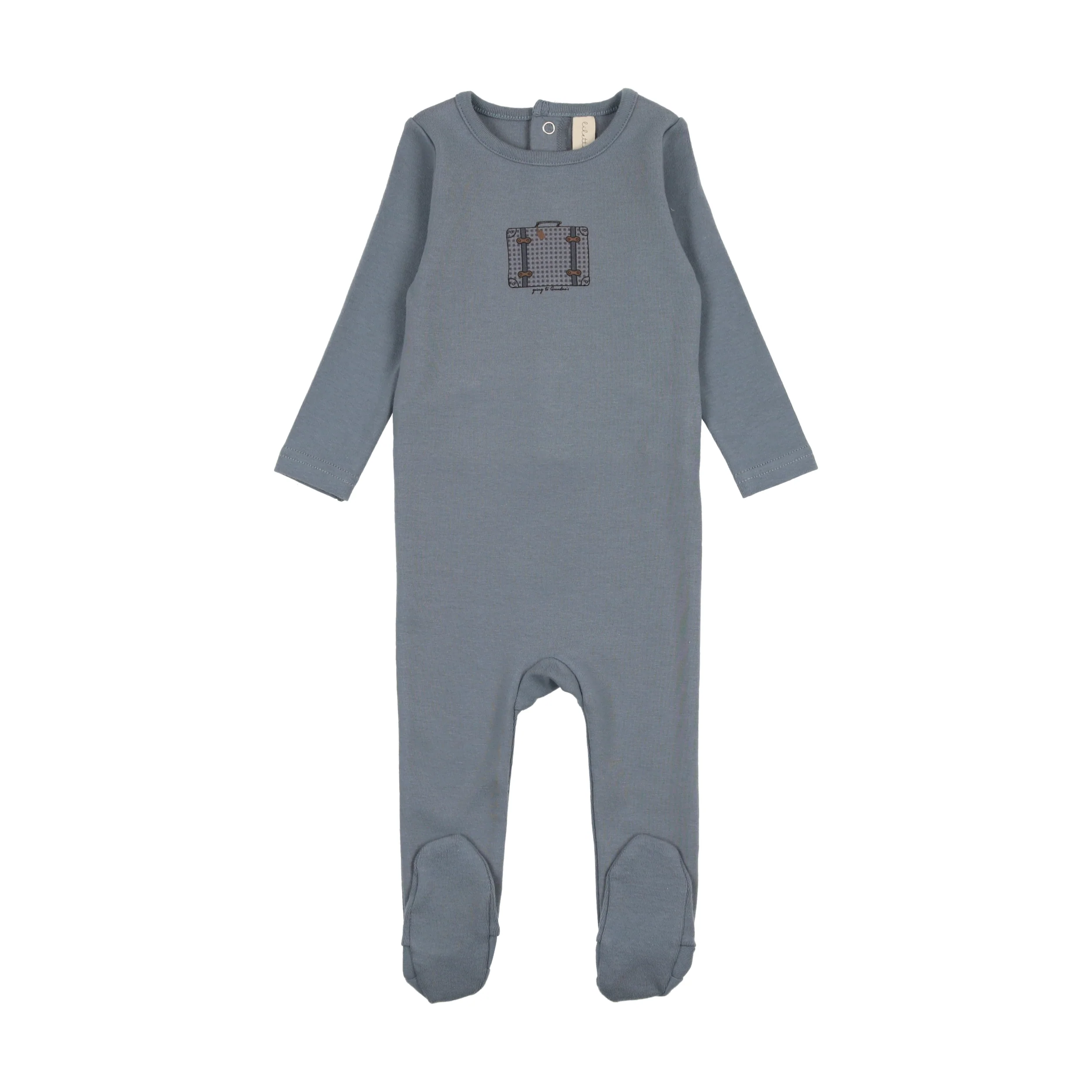 Lilette Suitcase Footie - Slate