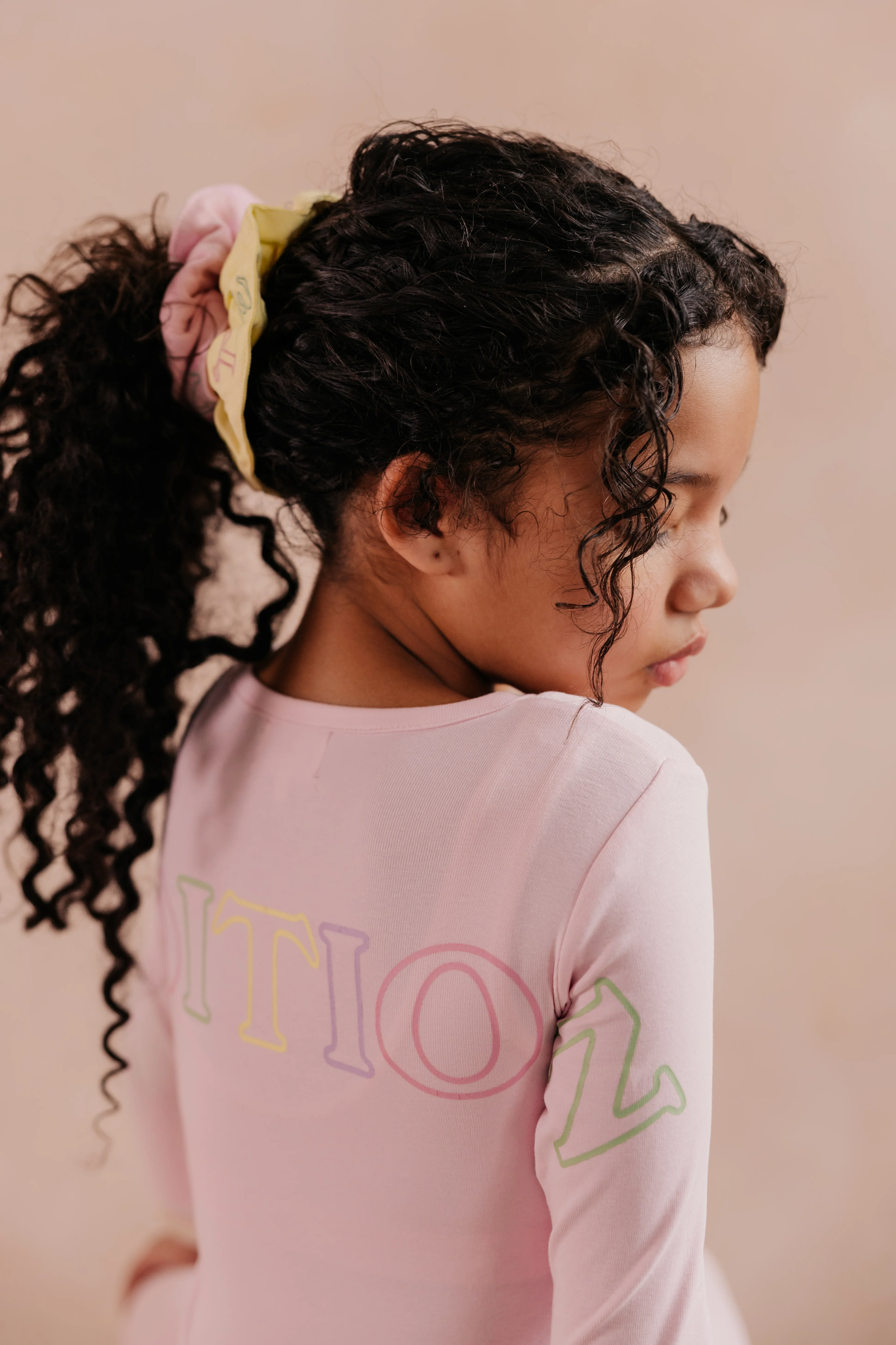 Limited Edition Multi Pastel Striped Cuff Logo Pajamas - Pink - Image 4