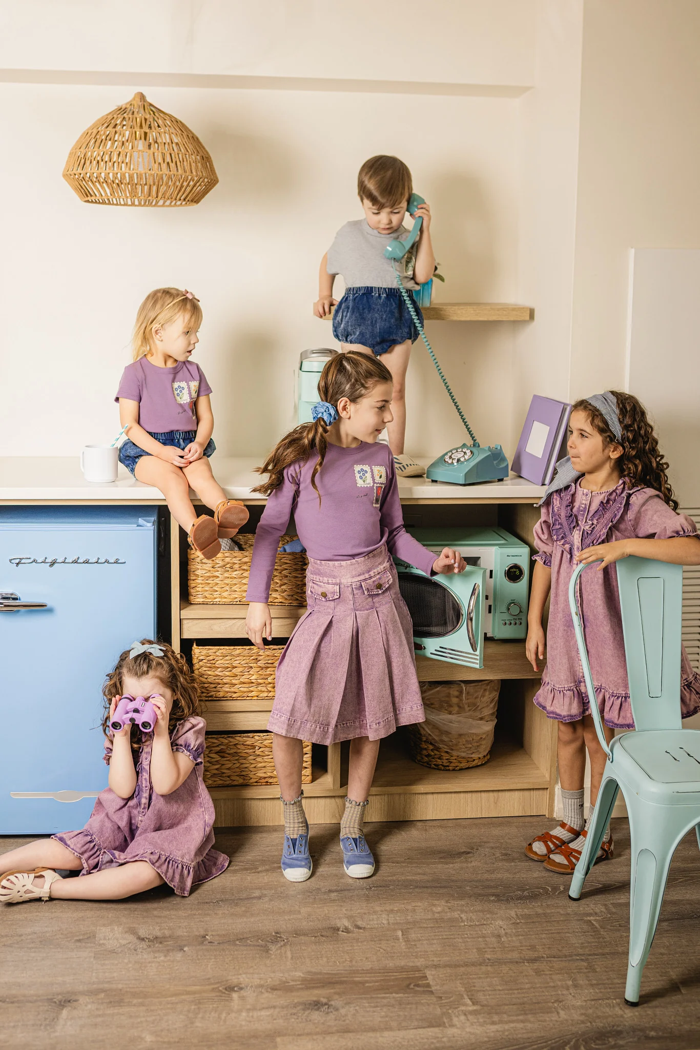 Limonana Stamp Tee And Skirt - Purple - Image 2