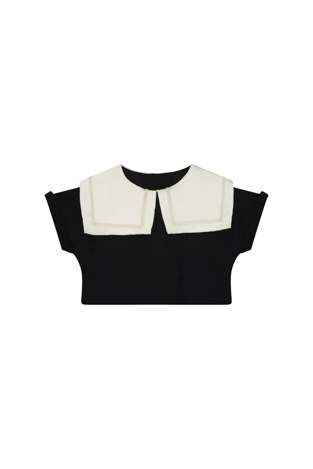 Little Creative Factory Black Odissey Crop Sweatshirt