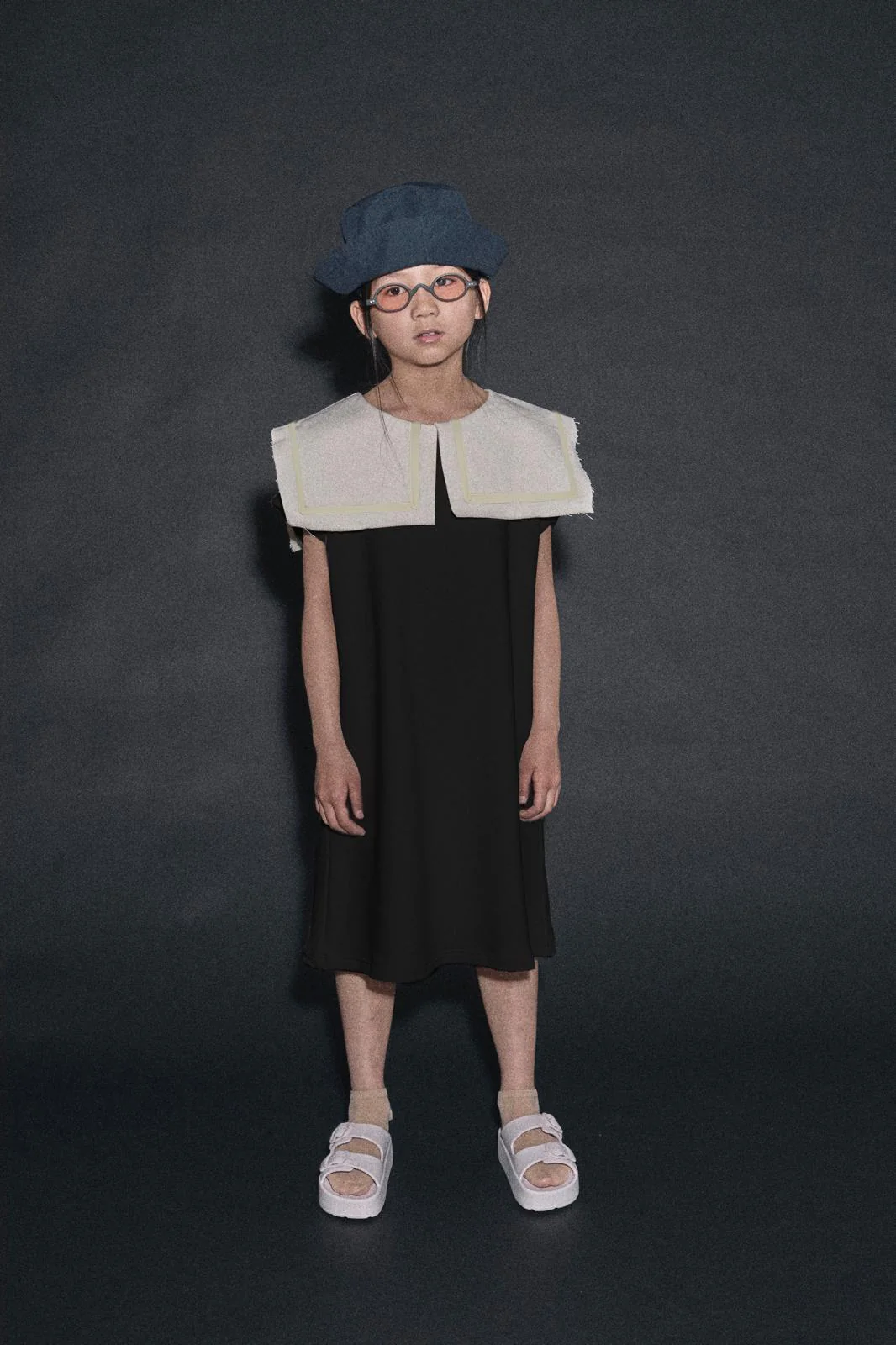 Little Creative Factory Black Odissey Sweat Dress - Image 2