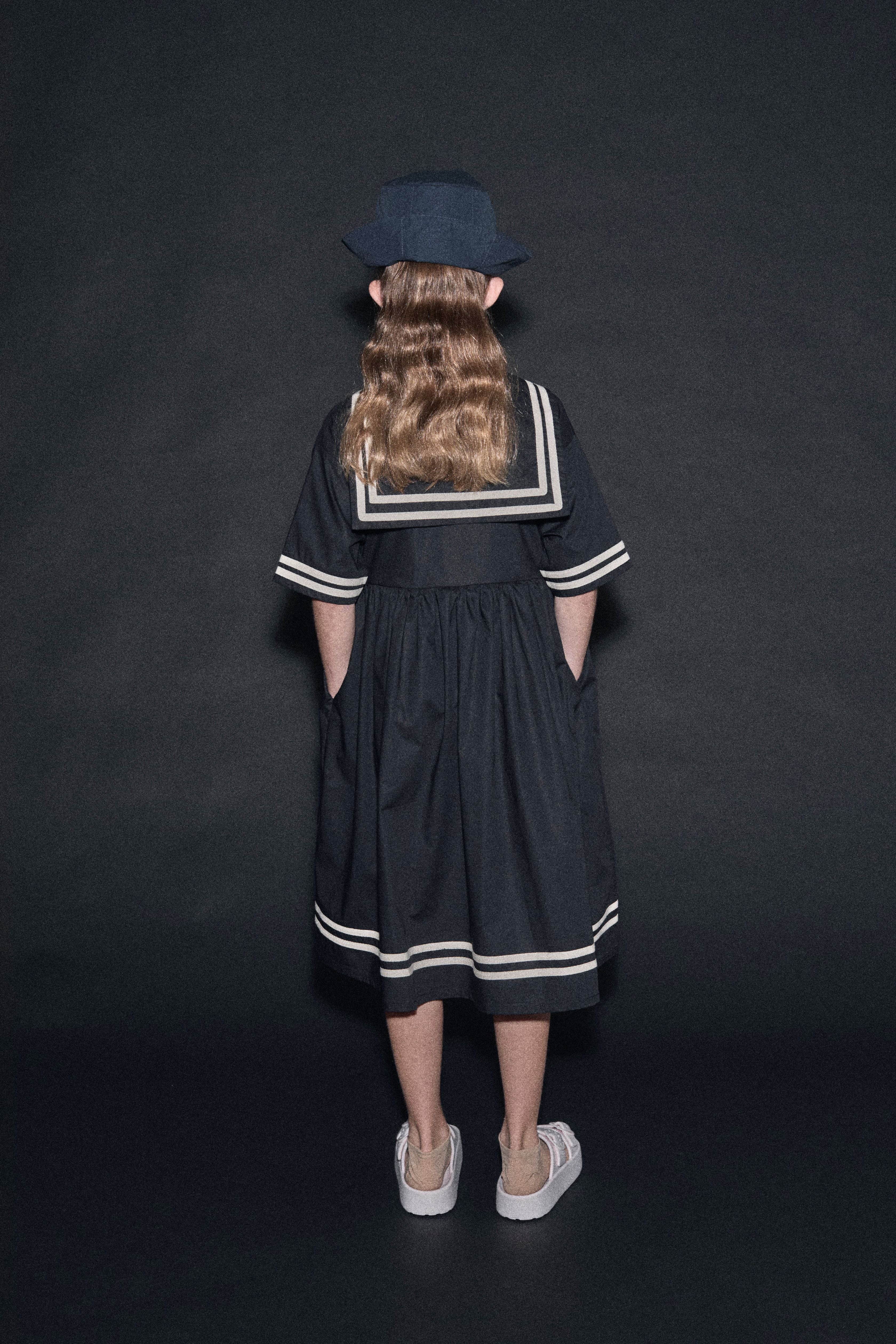 Little Creative Factory Black Sailor Dress - Image 3