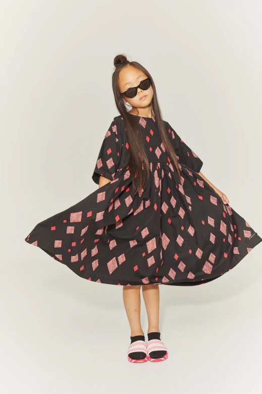 Little Creative Factory Joker Dress - Black/Red - Image 2