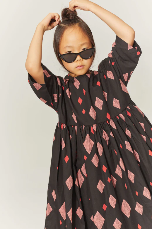 Little Creative Factory Joker Dress - Black/Red - Image 3