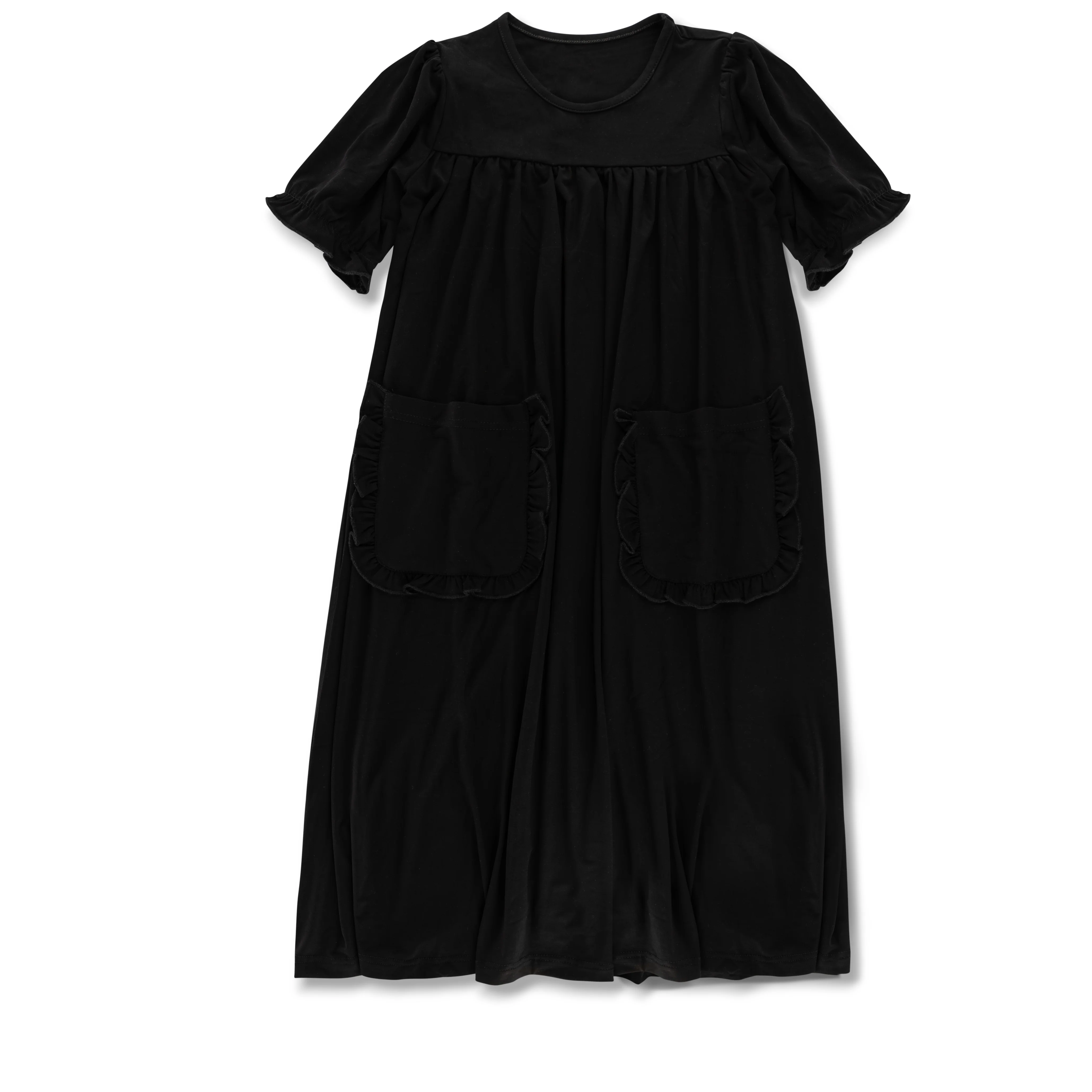 Little Label Black Shabbos Maxi Robe - Image 2