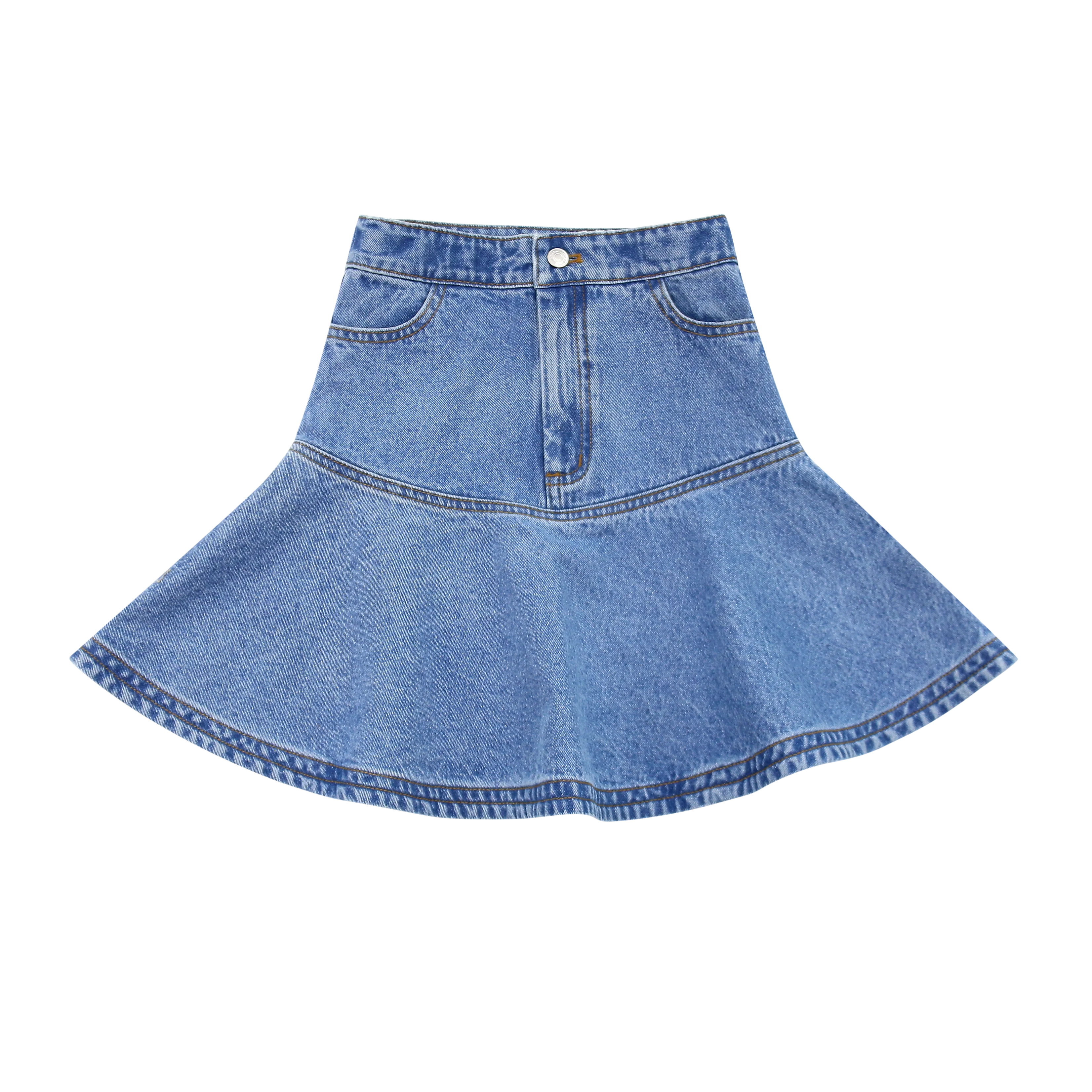 Little Parni Denim Short Skirt K502 - Blue