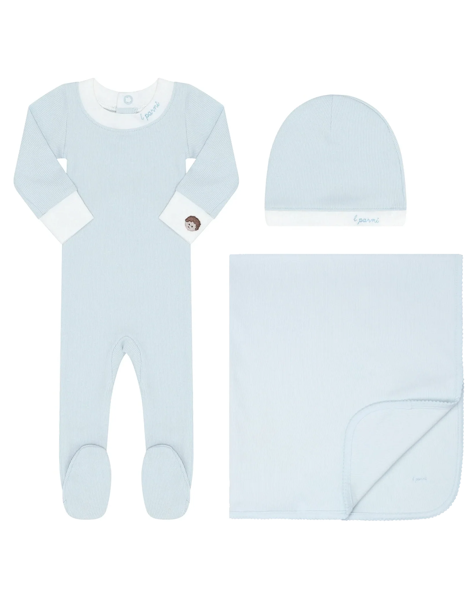 Little Parni Boys Baby Layette Set (K548) - Light Blue