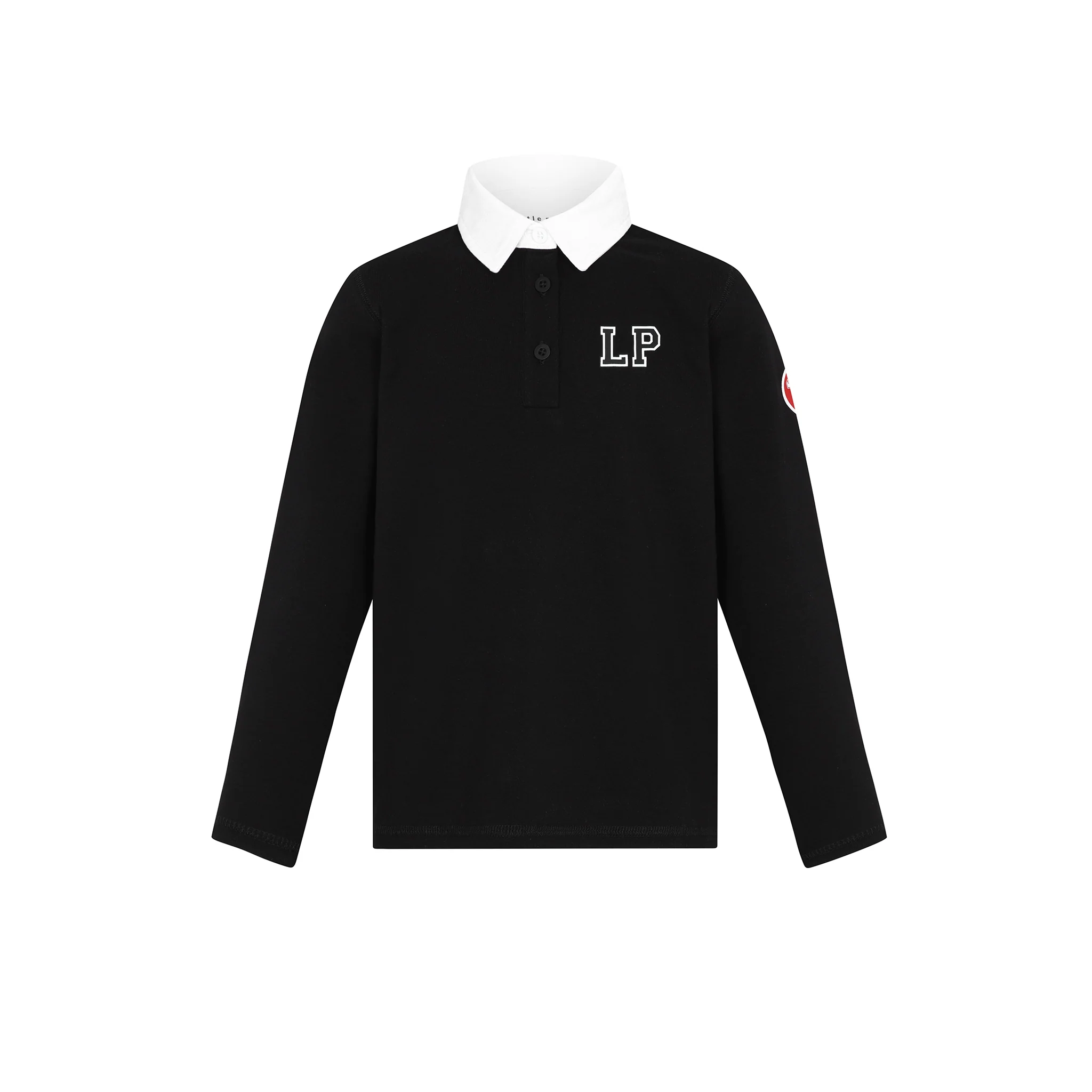 Little Parni Teen LP Est Collar Tshirt K512 - Black