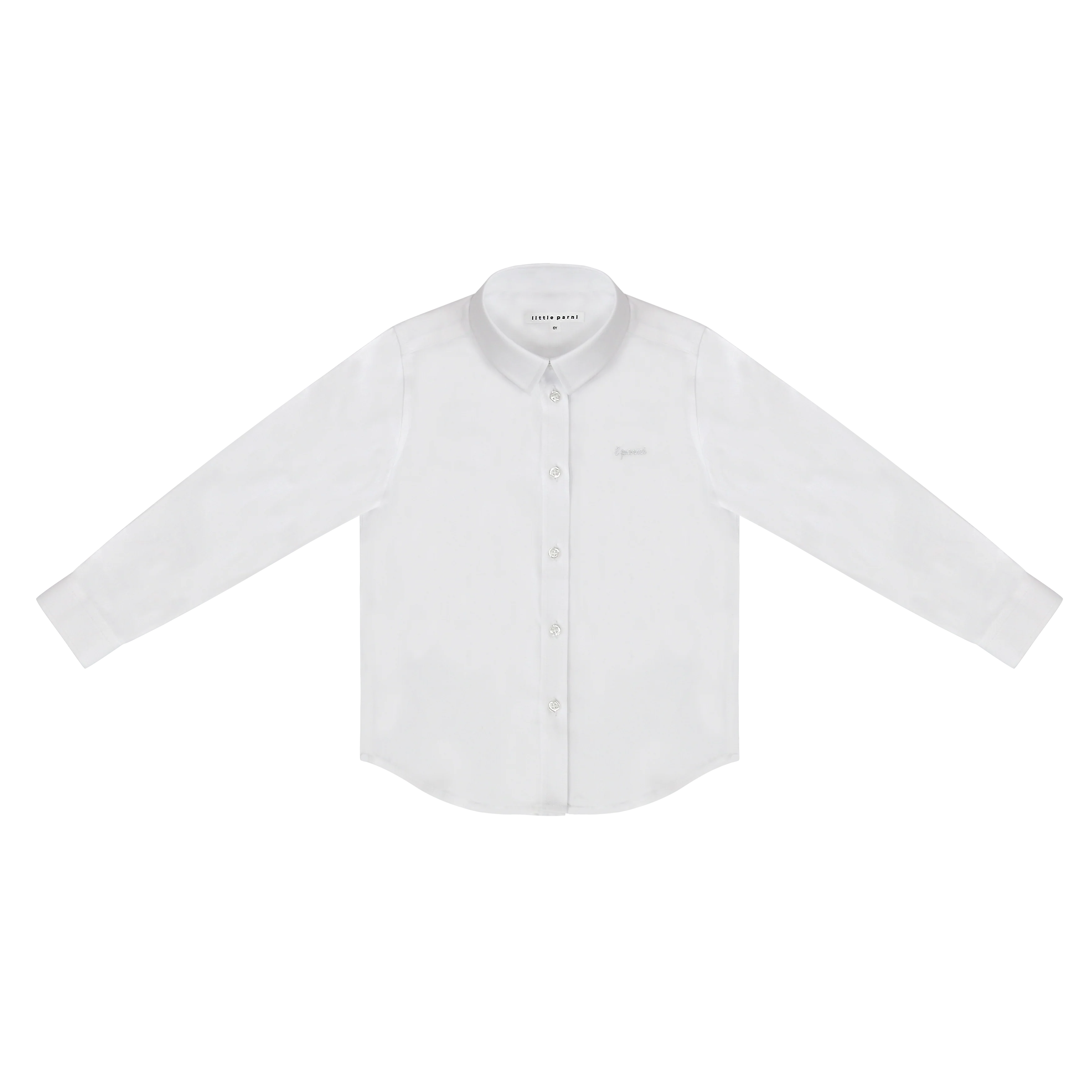 Little Parni Boys Long Sleeve Shirt K525 - White/Black