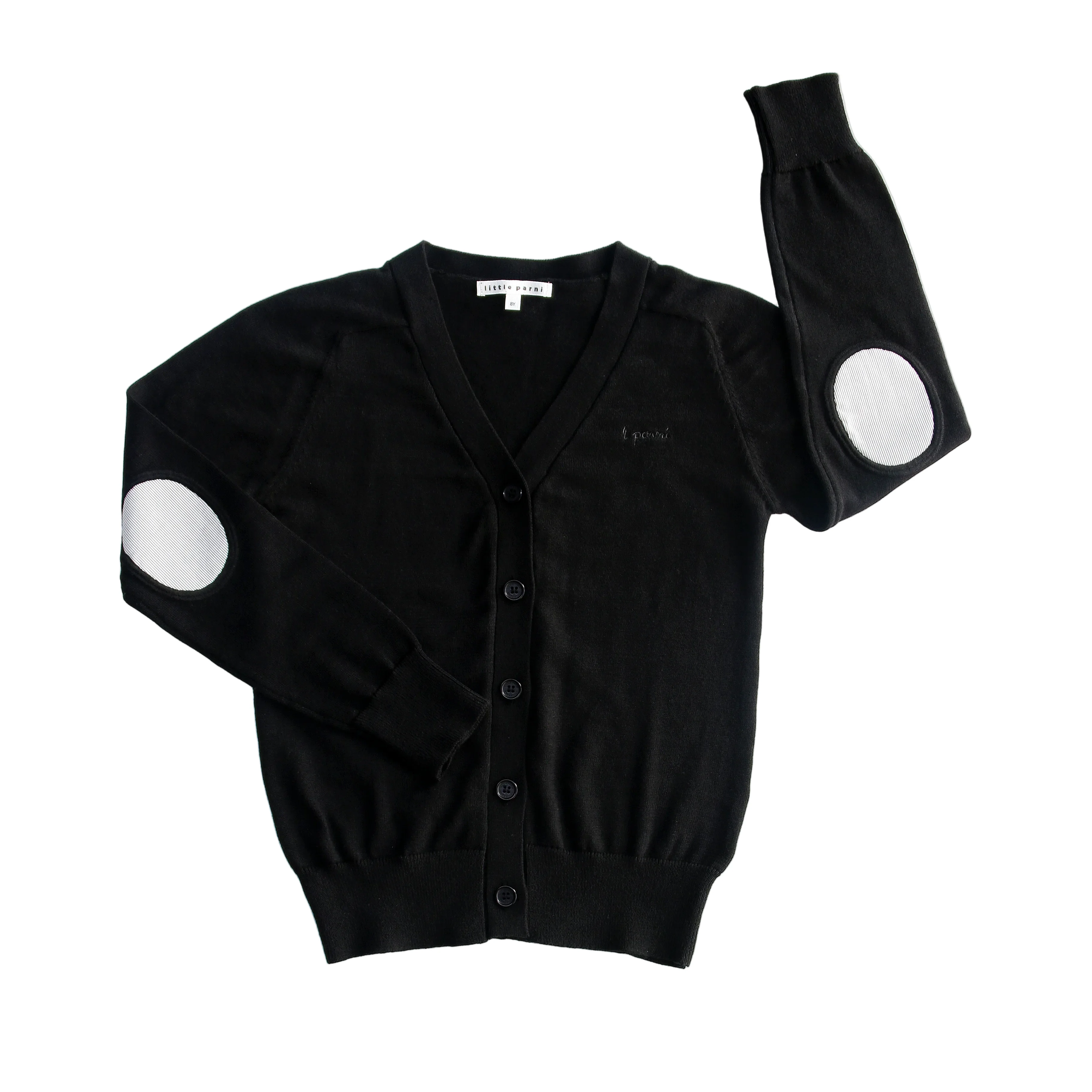 Little Parni Boys Patch Cardigan (K654) - Black