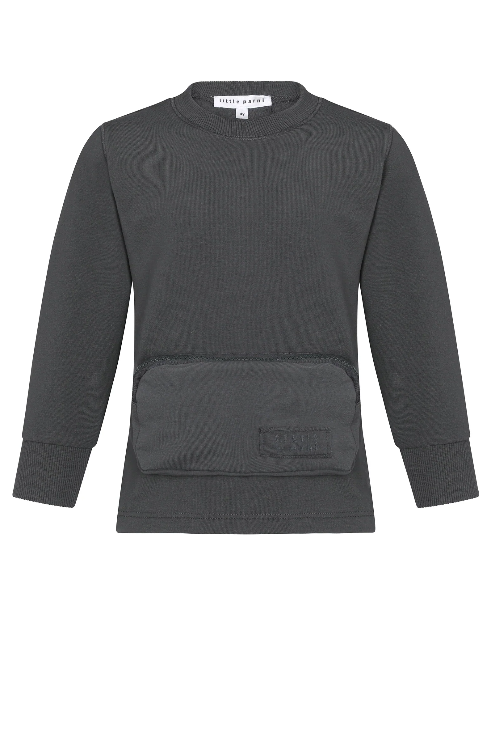 Little Parni Boys Pocket Sweatshirt (K587) - Grey