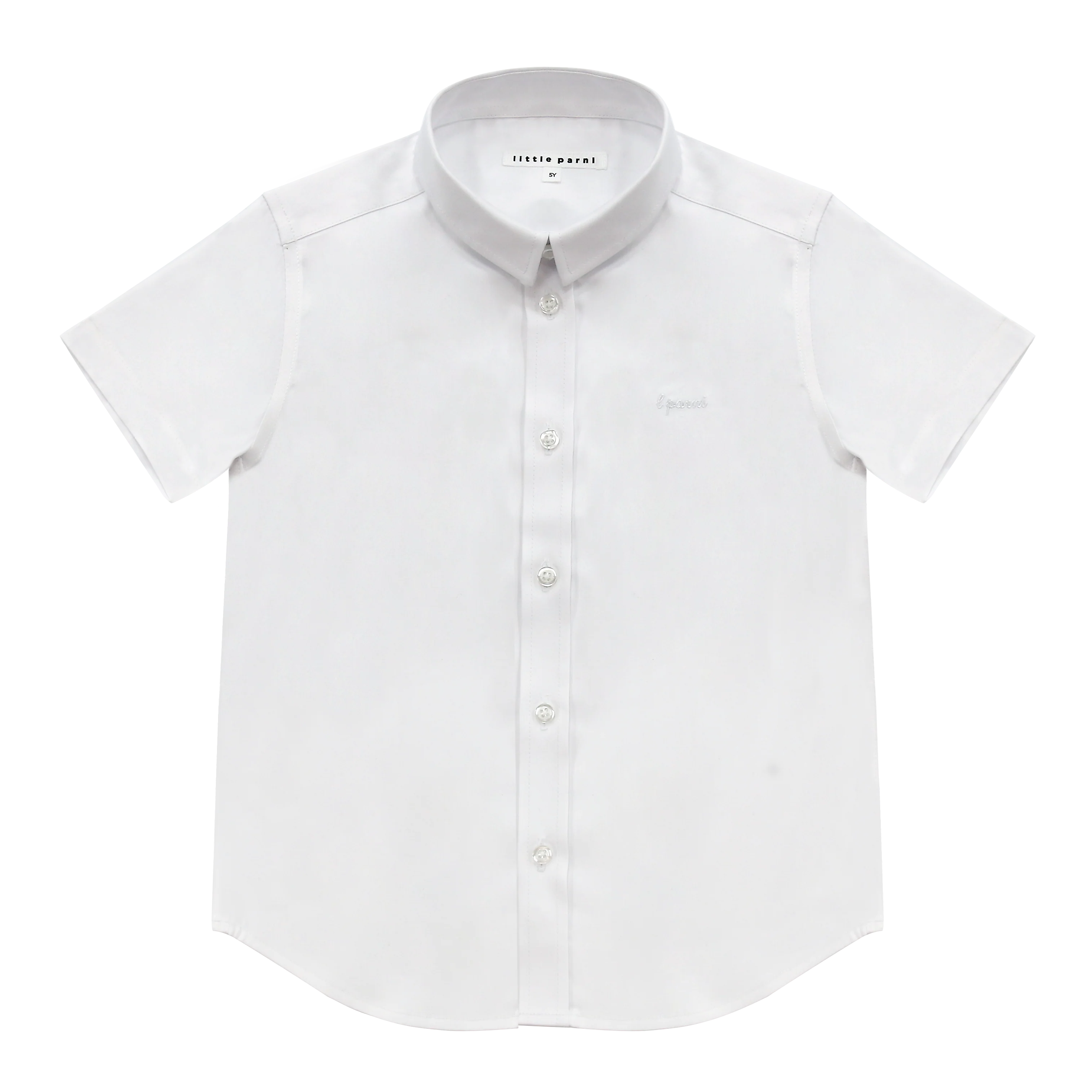 Little Parni Boys Short Sleeve Shirt K524 - White - Image 2