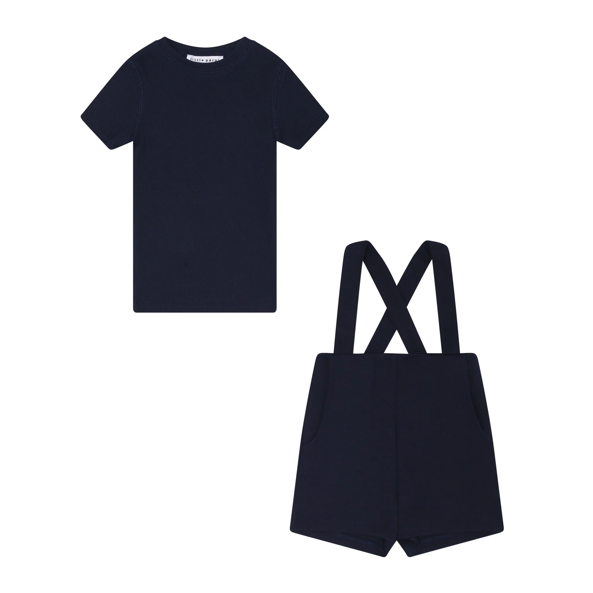 LITTLE PARNI CLASSIC MILANO OVERALL SET K411 BLACK - Image 2