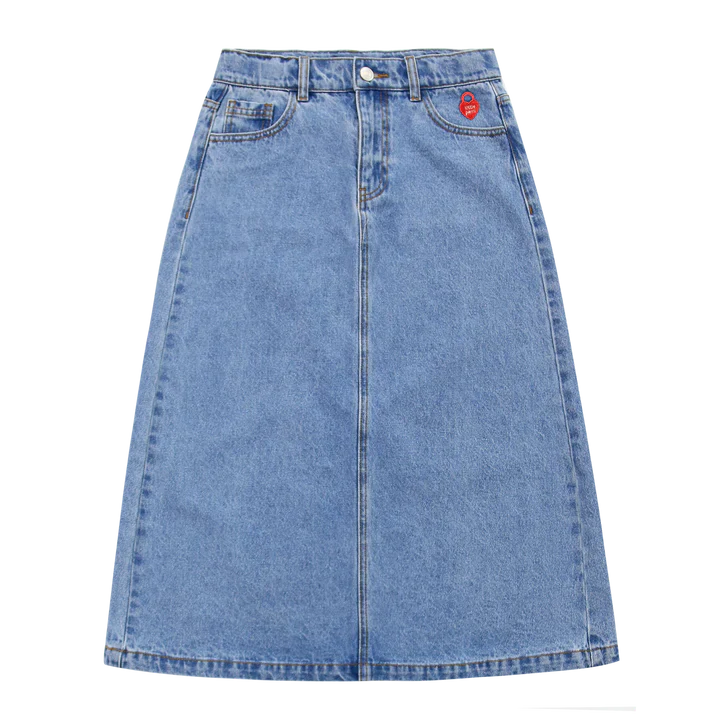 Little Parni Denim Long Skirt K501 - Blue