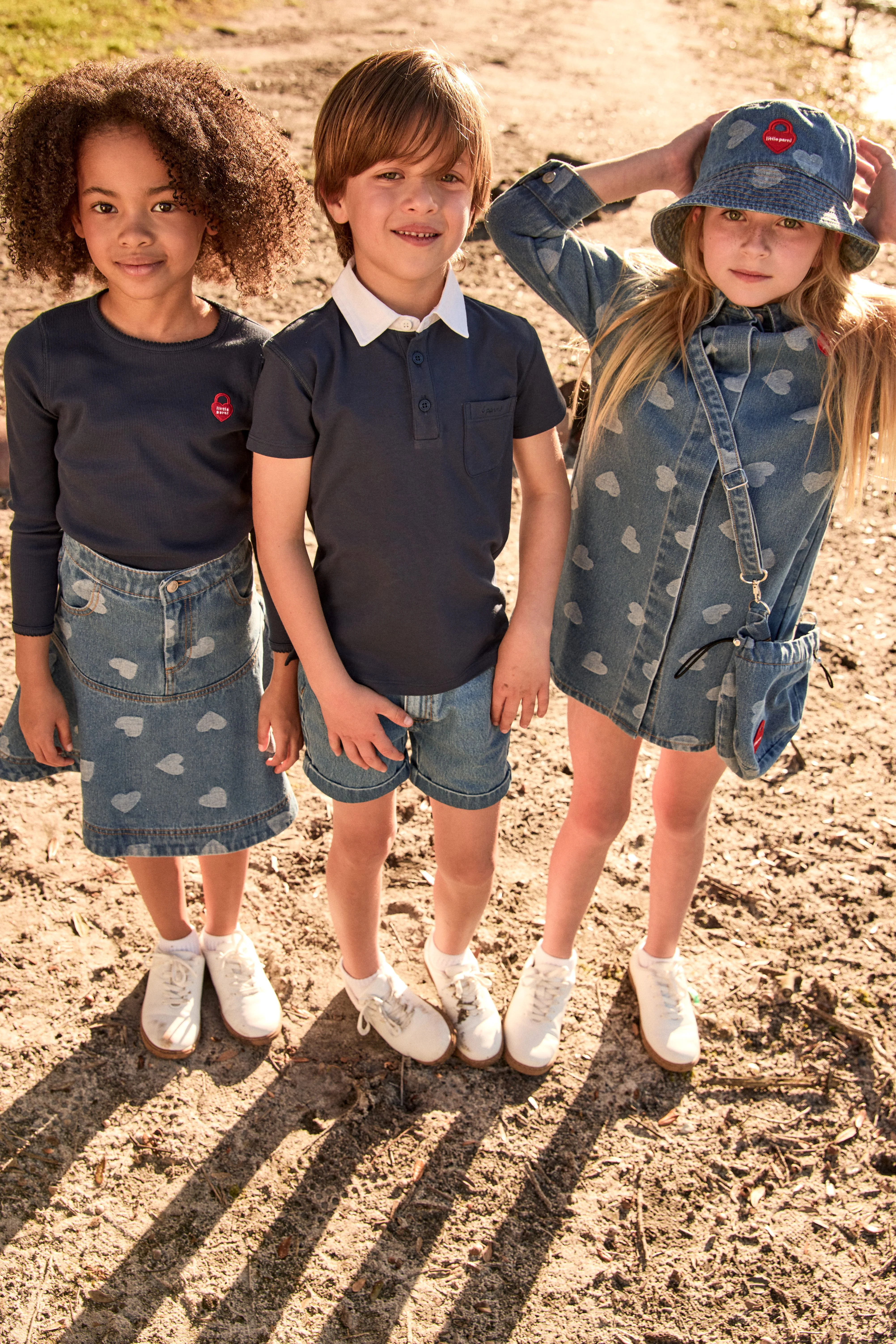 Little Parni Denim Shorts (K609) - Blue Denim - Image 3