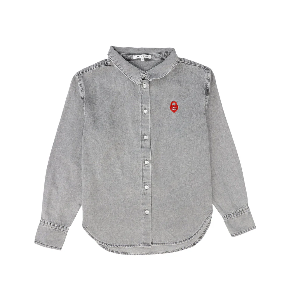 Little Parni Denim Teen Shirt K503 - Grey