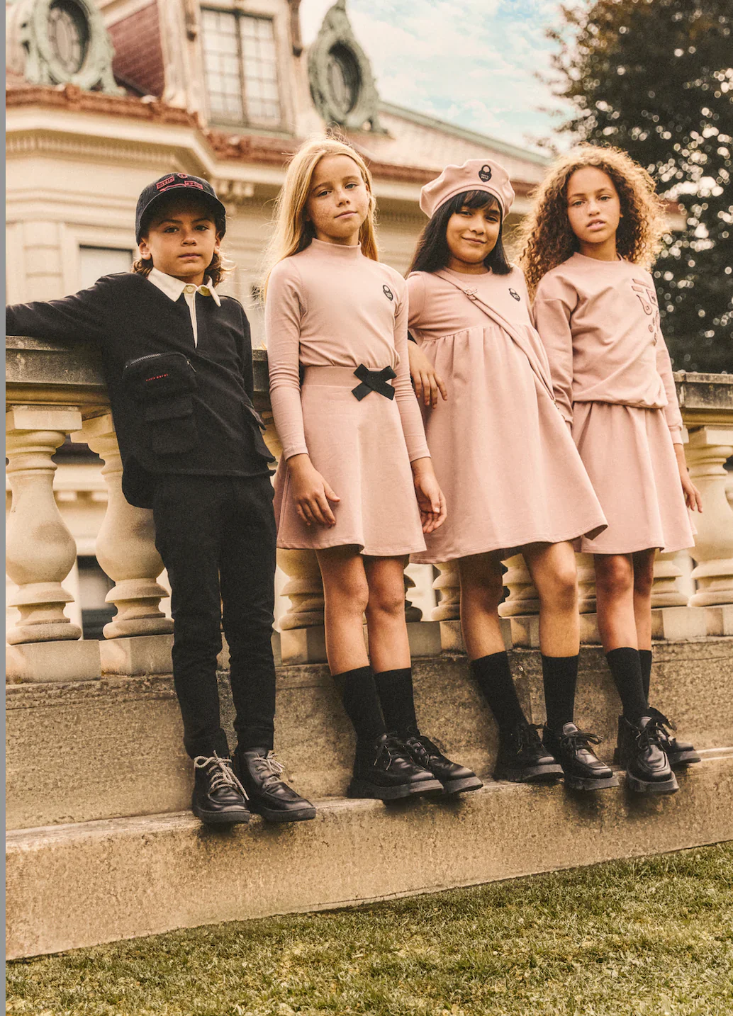 Little Parni Girls Dress K476 - Pink - Image 2