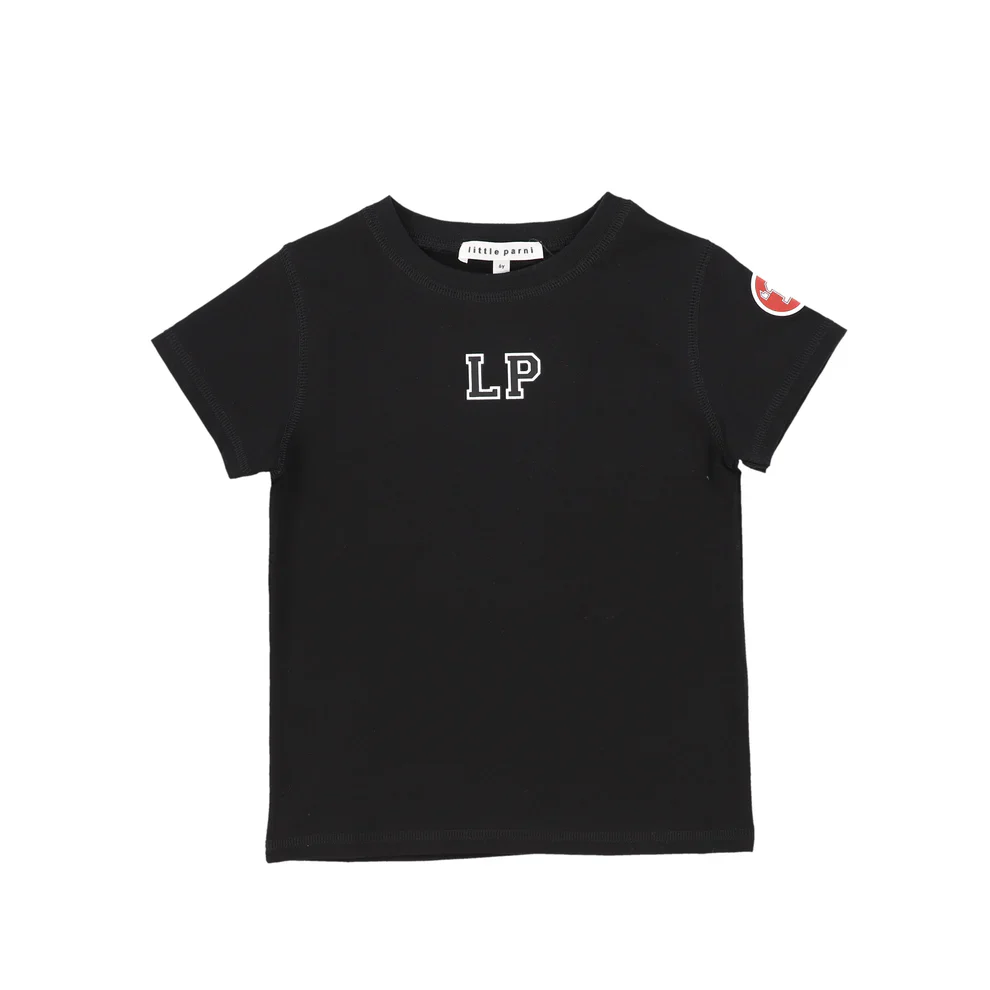 Little Parni Girls Est Short Sleeve Tshirt K509 - Black