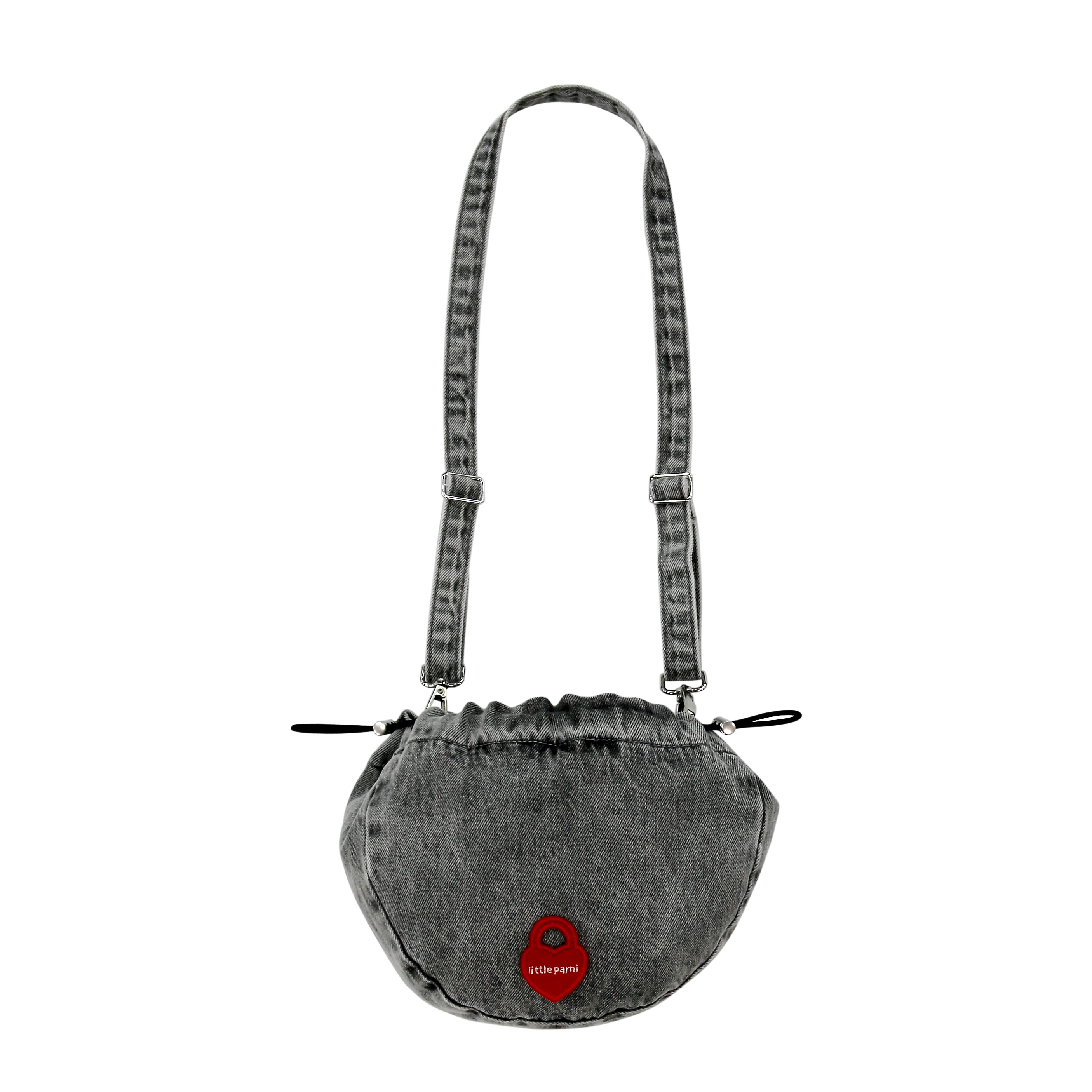 Little Parni Denim Messenger Bag K515 - Grey