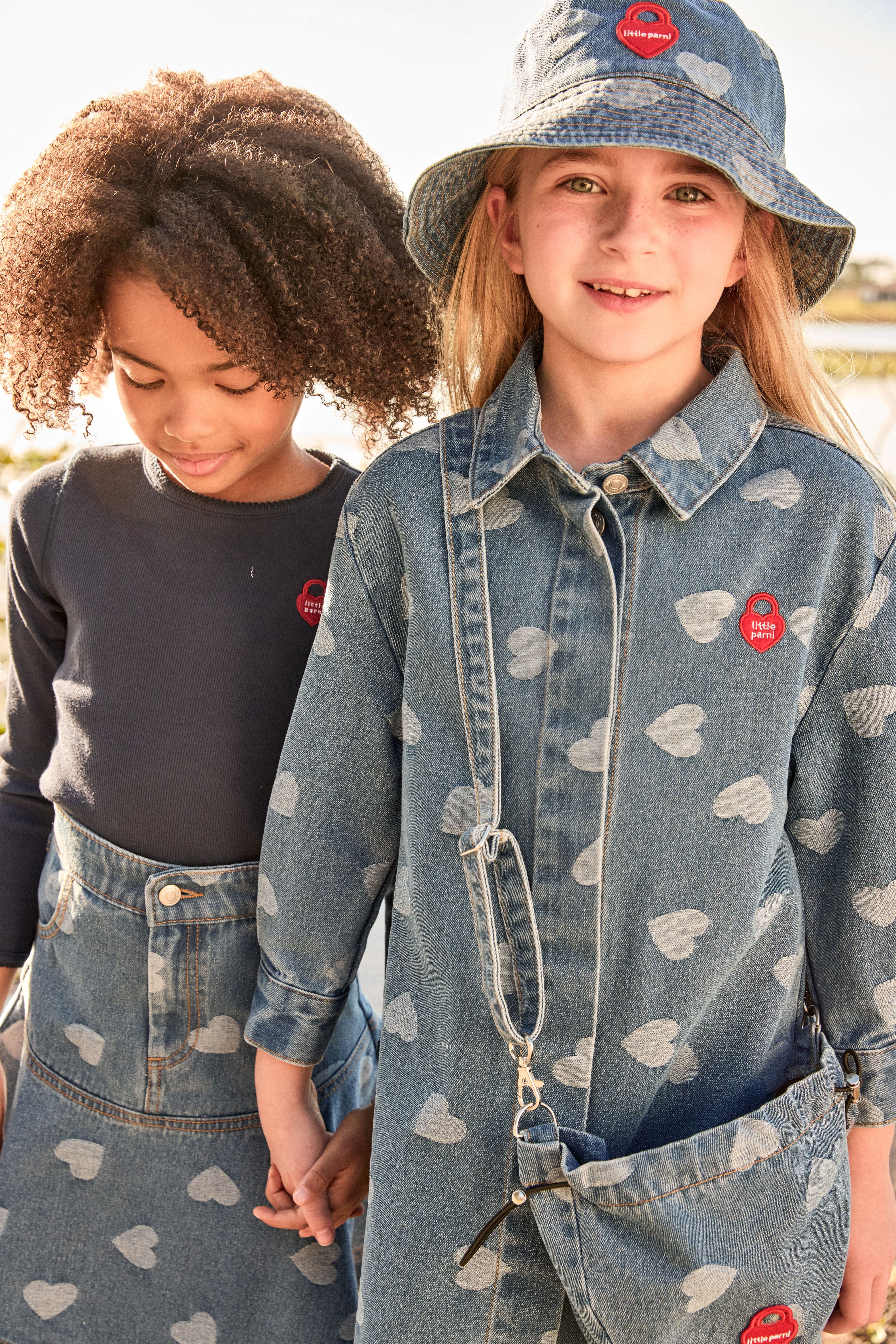 Little Parni Heart Dress (K598) - Denim - Image 3
