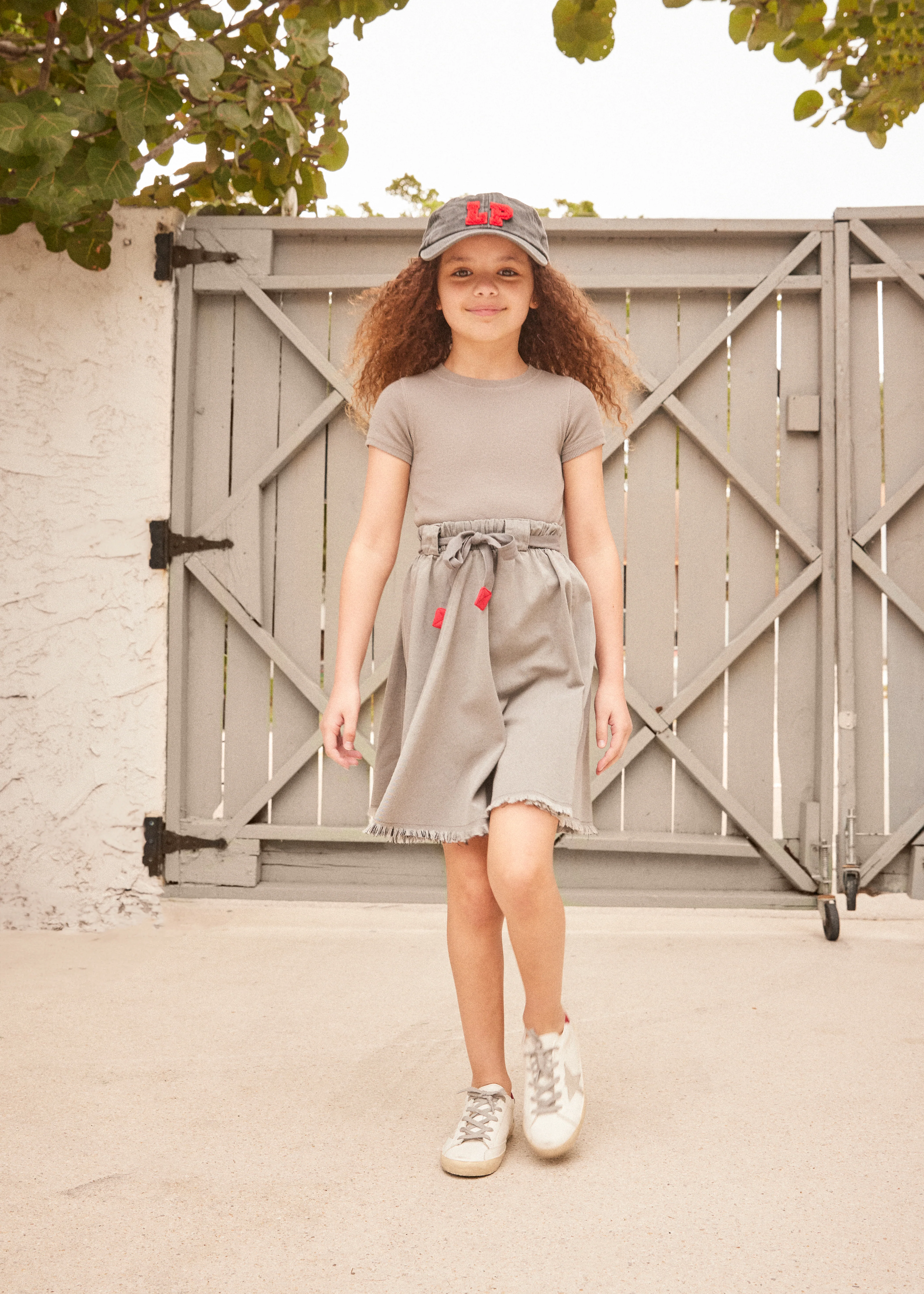 Little Parni K230 Denim Skirt With Drawstring -  Black Denim Wash - Image 2