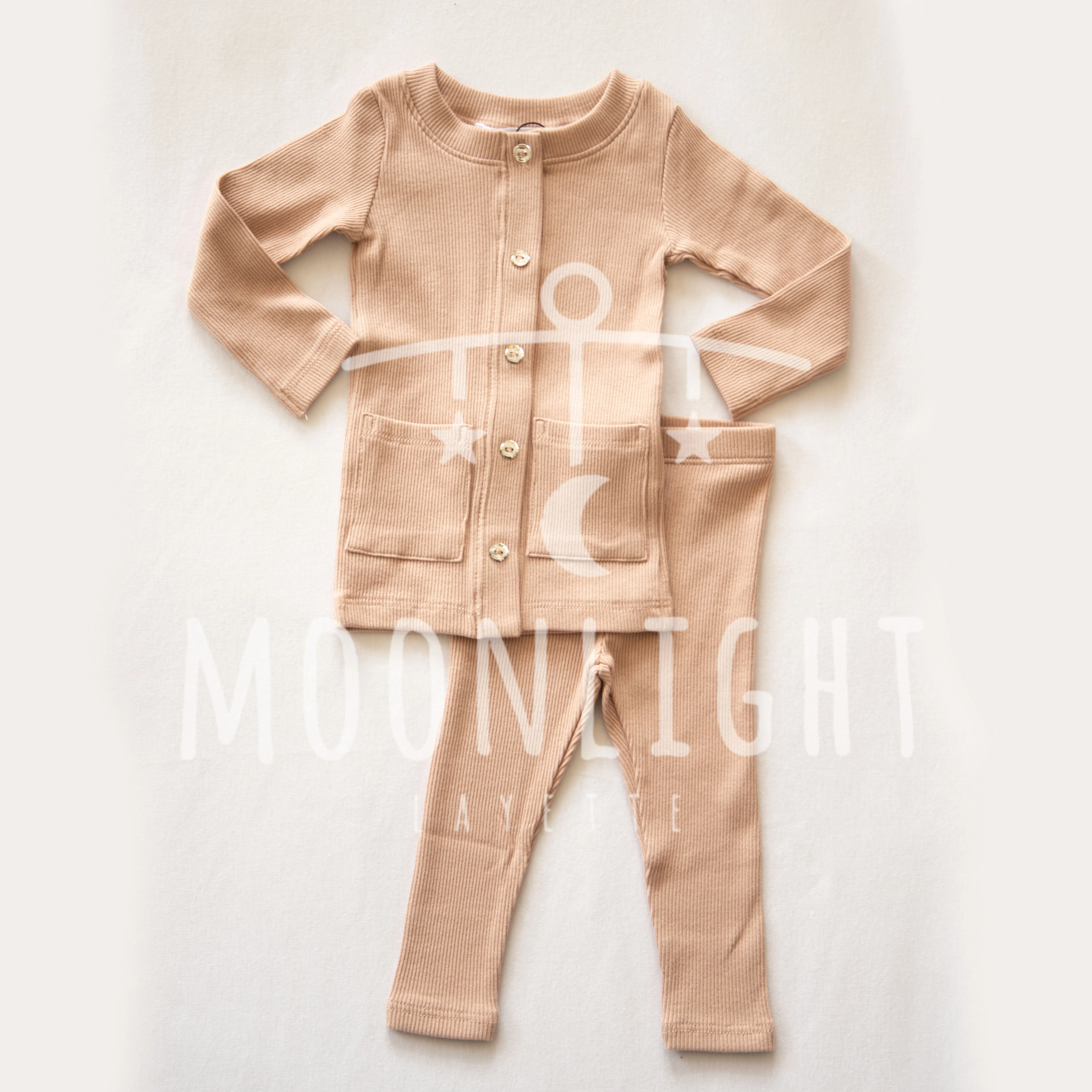 Little Parni K433 Baby Robe Rhinestone  Two Piece - Pink