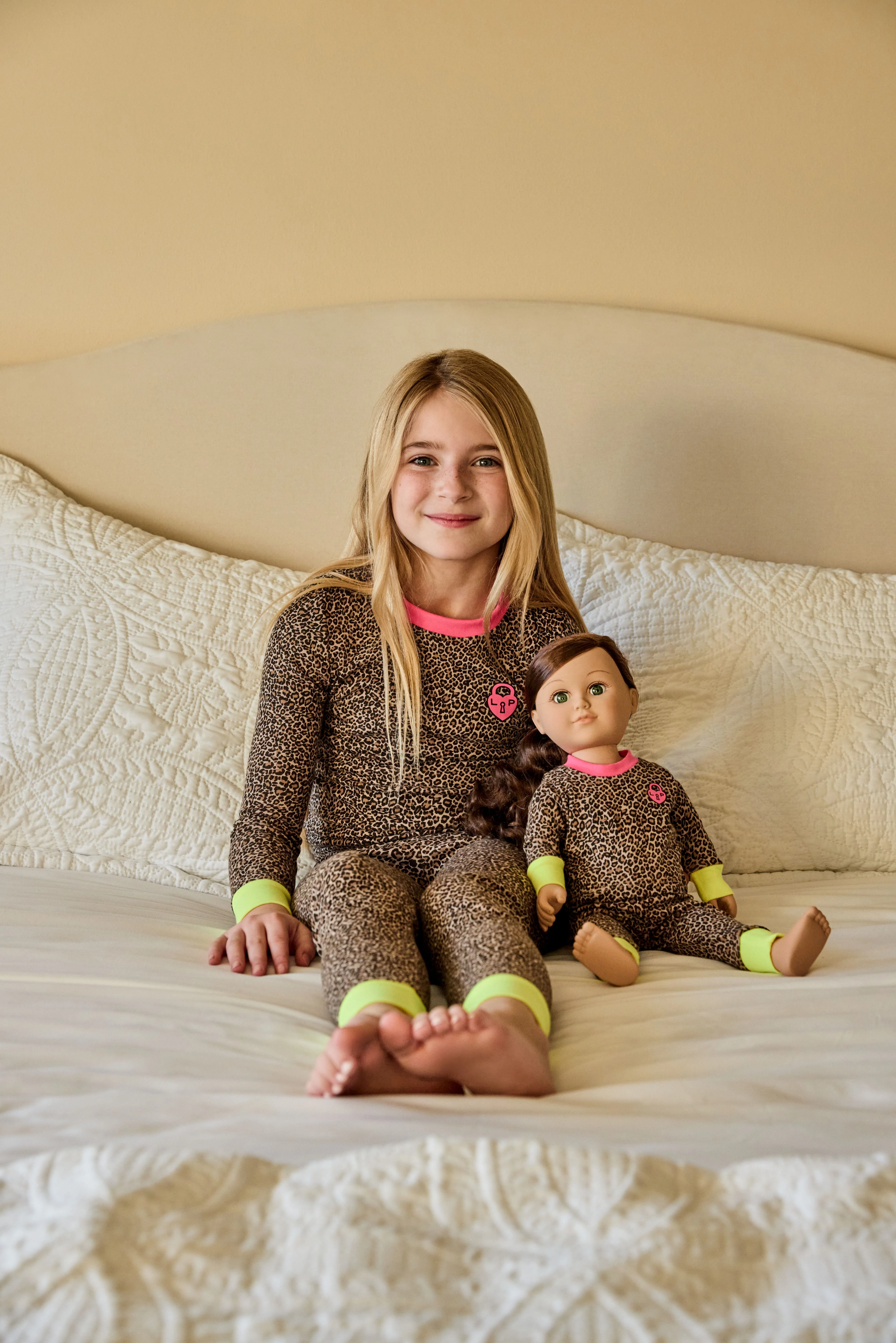 Little Parni Leopard Pajamas (PJ108) - Hot Pink - Image 2